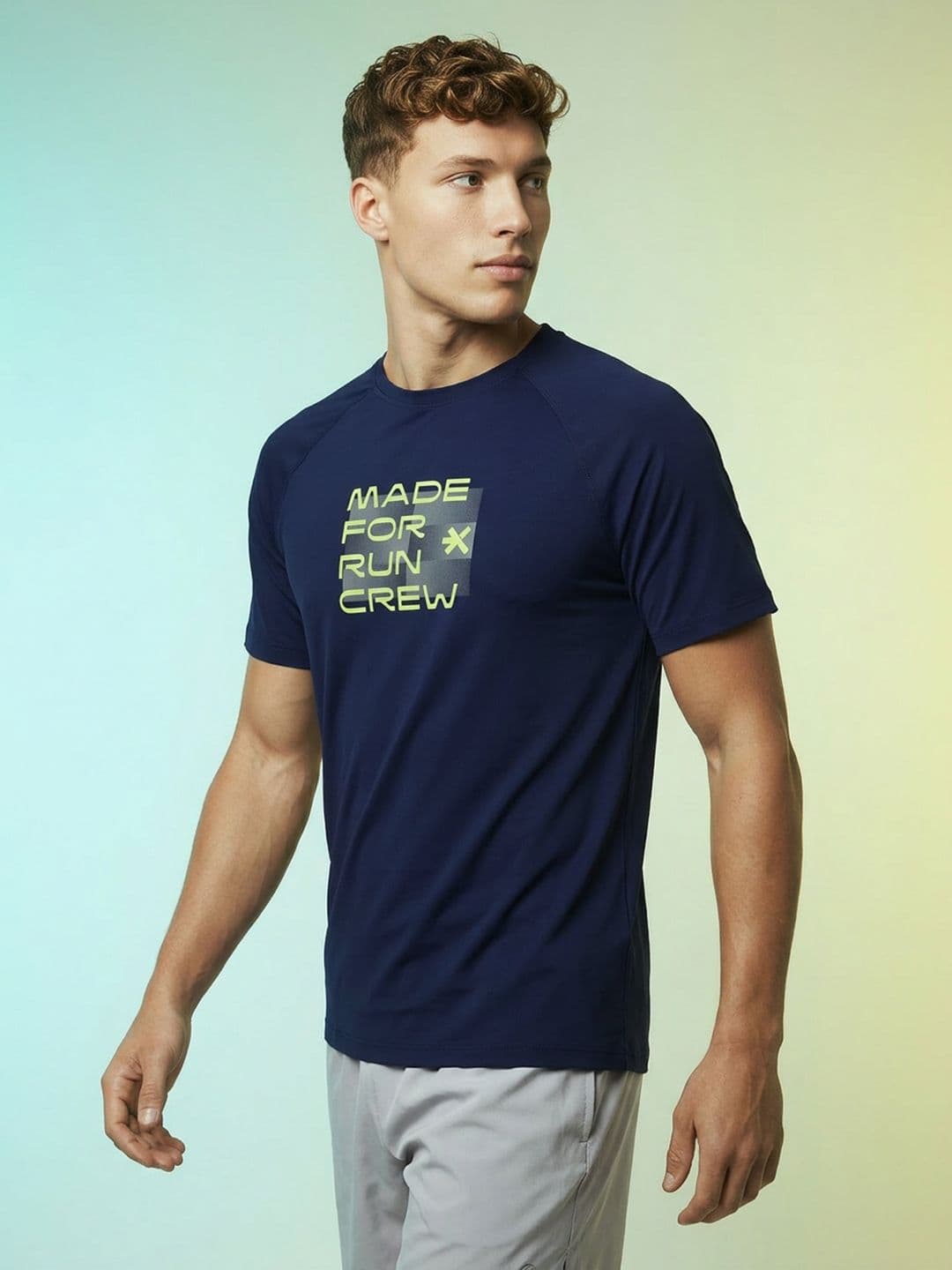 HRX by Hrithik Roshan Typography Printed Rapid Dry running T-shirt thumbnail 9