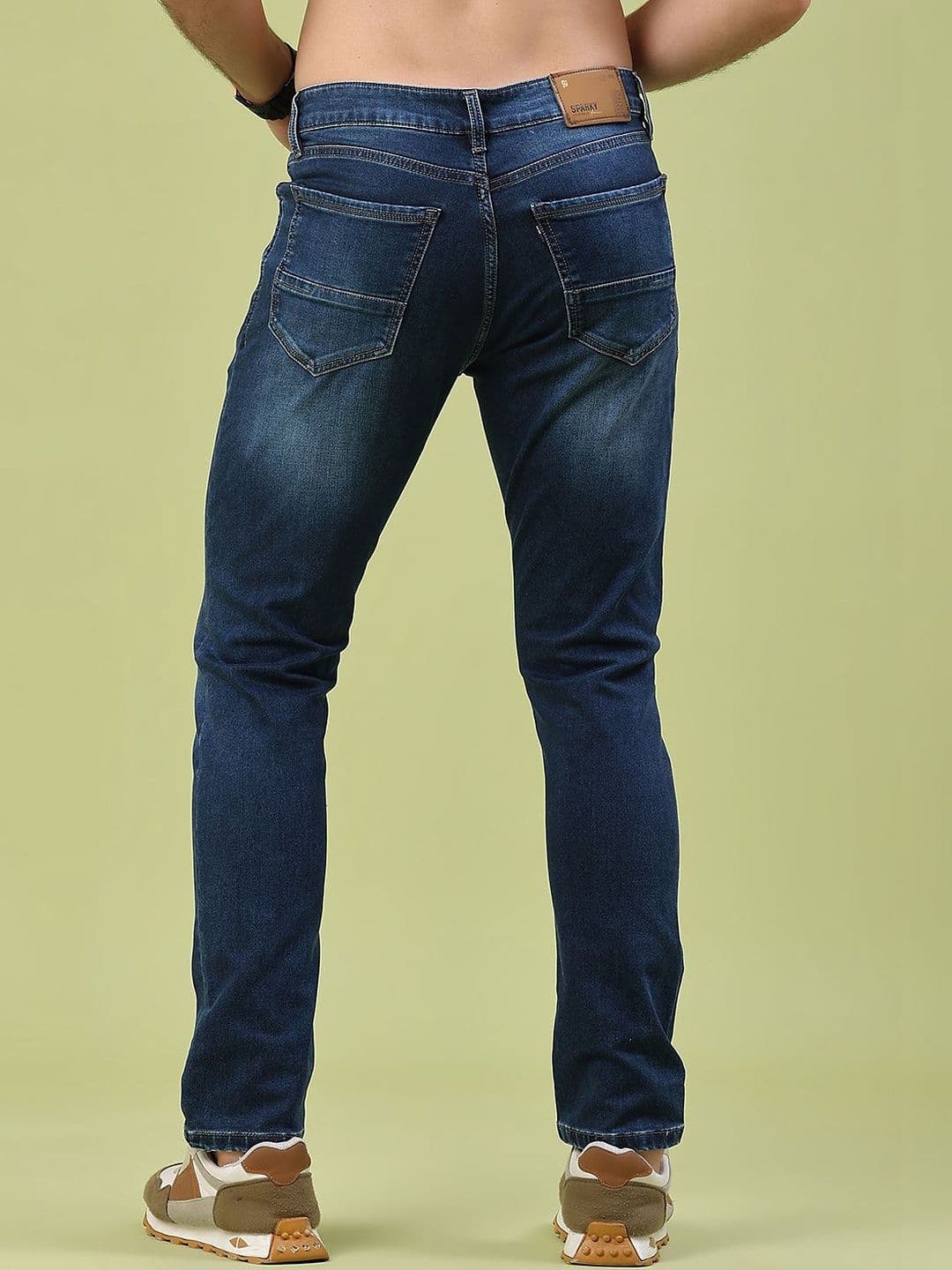 V-Mart Men Skinny Fit Mid-Rise Light Fade Jeans thumbnail 4