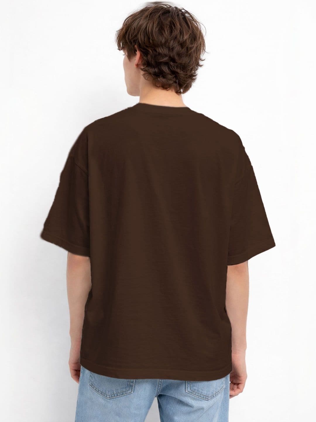 The Roadster Lifestyle Co Printed Organic Cotton Round Neck Oversized Tshirt thumbnail 3