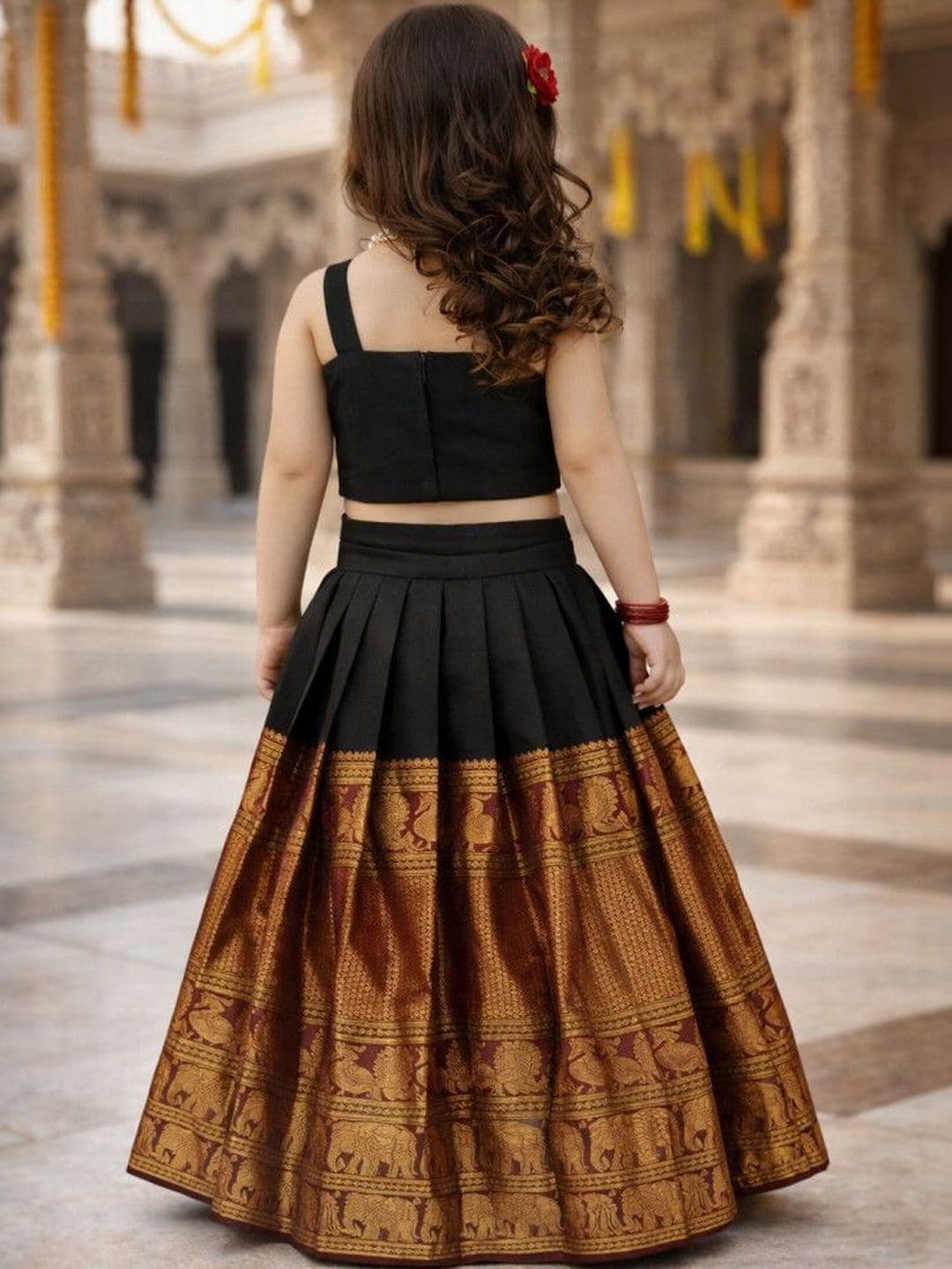 Xepon Girls Ready to Wear Lehenga & thumbnail 3