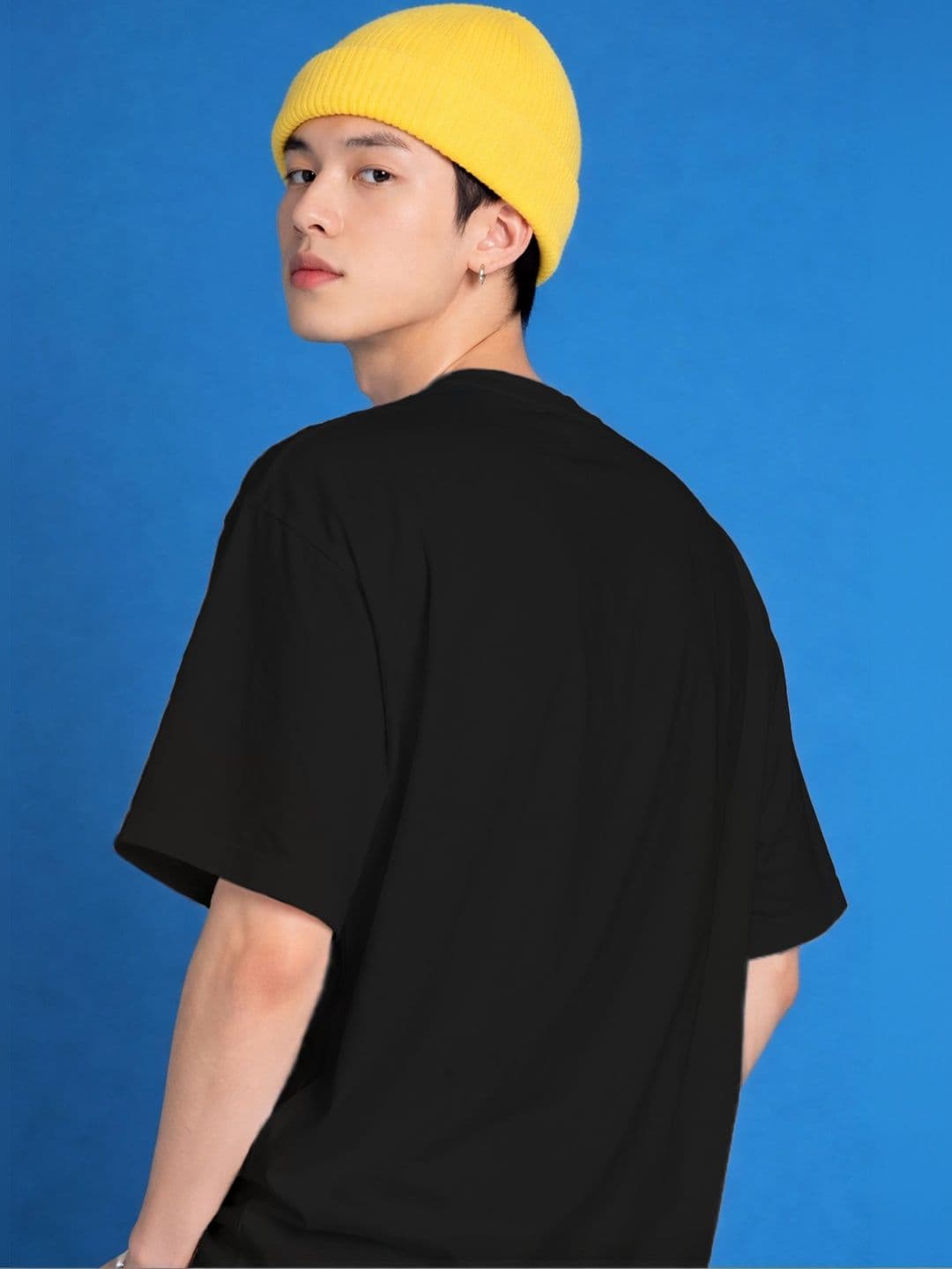 The Roadster Lifestyle Co Printed Organic Cotton Round Neck Oversized Tshirt thumbnail 2