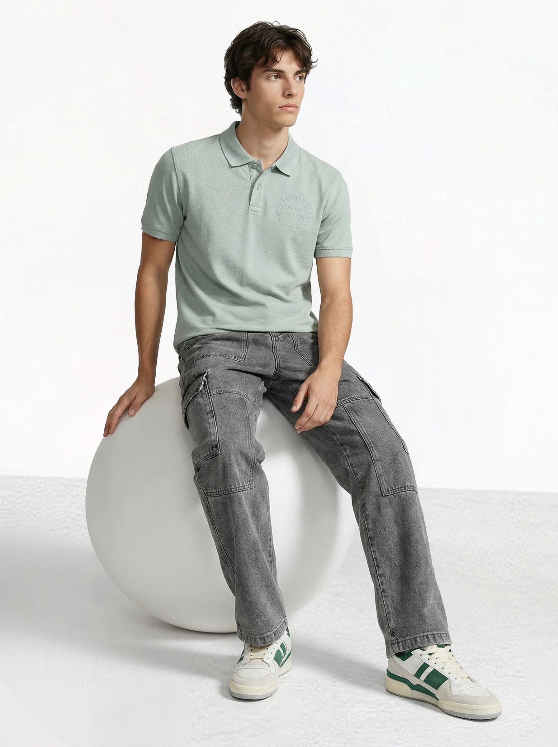 Aeropostale Areopostale Polo Collar Pure Cotton T-shirt thumbnail 2