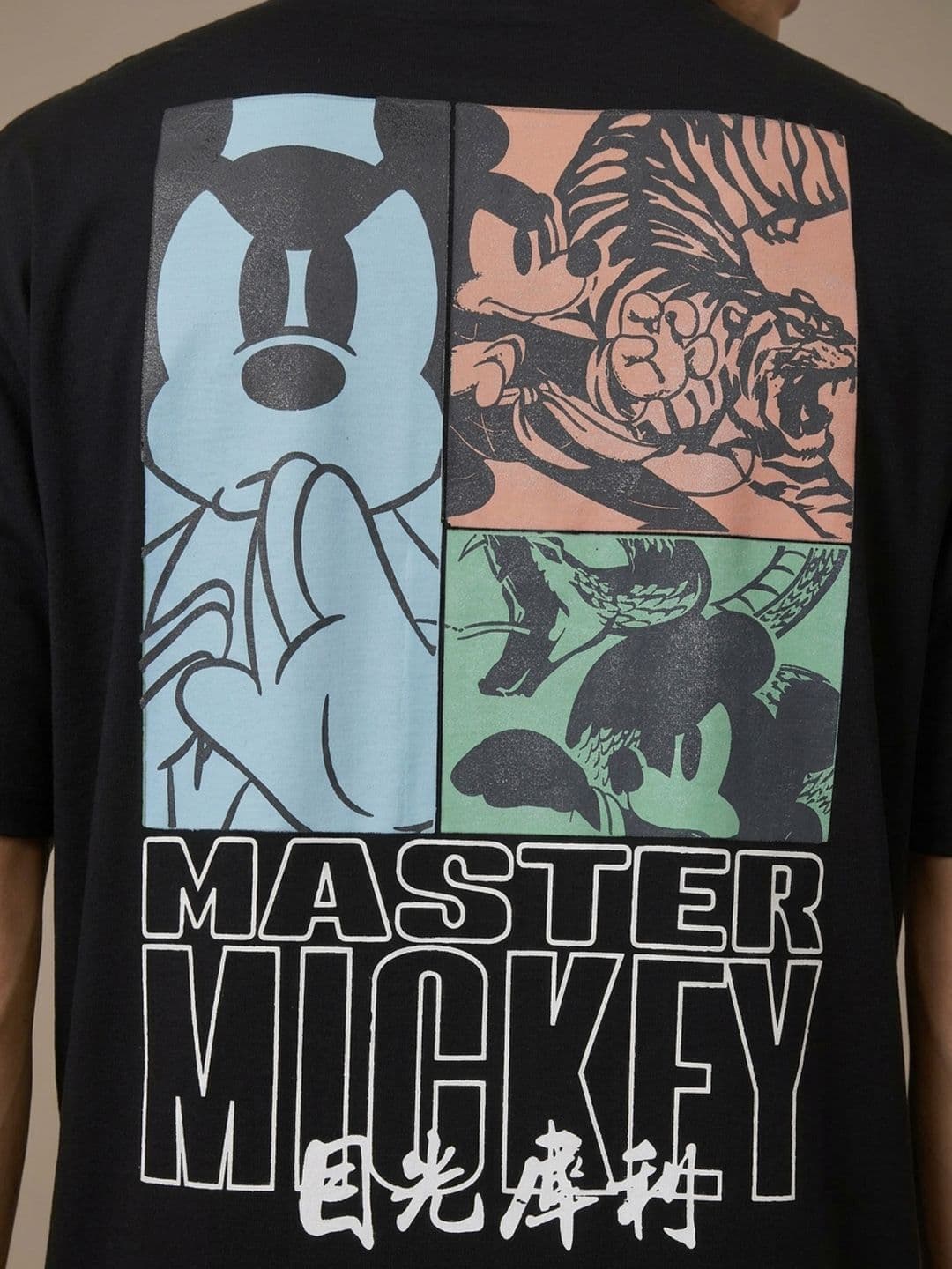 glitchez Master Mickey Graphic Mickey Mouse Printed Oversized Fit T-shirt thumbnail 5