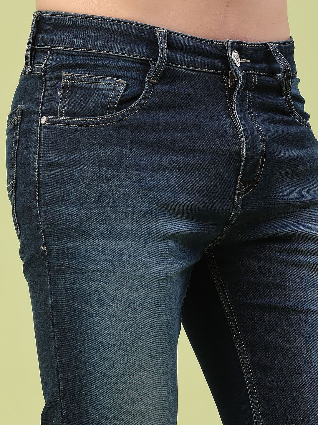 V-Mart Men Skinny Fit Mid-Rise Light Fade Jeans thumbnail 6