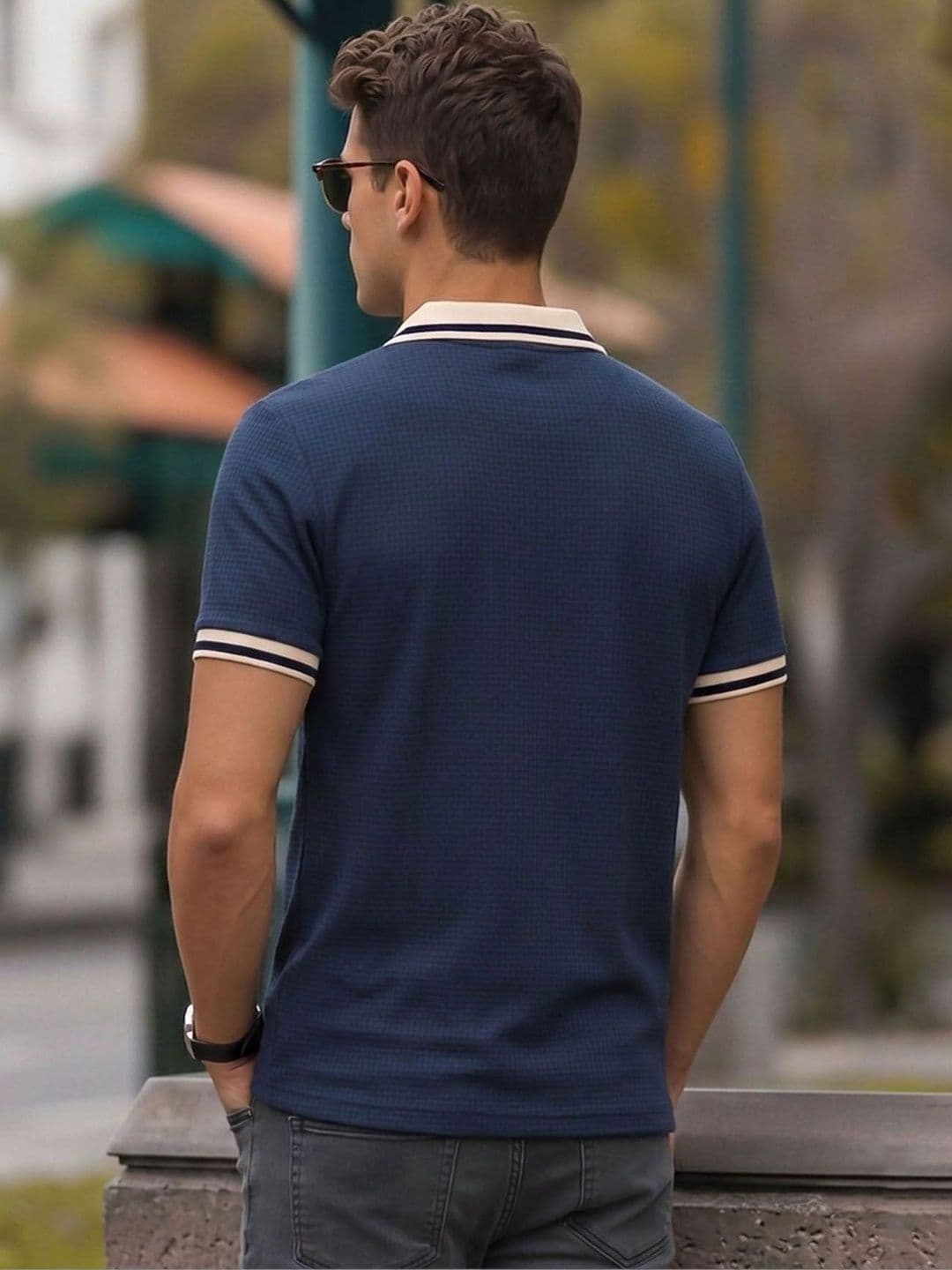 THE BEETEL HOUSE Men Polo Collar T-shirt thumbnail 3
