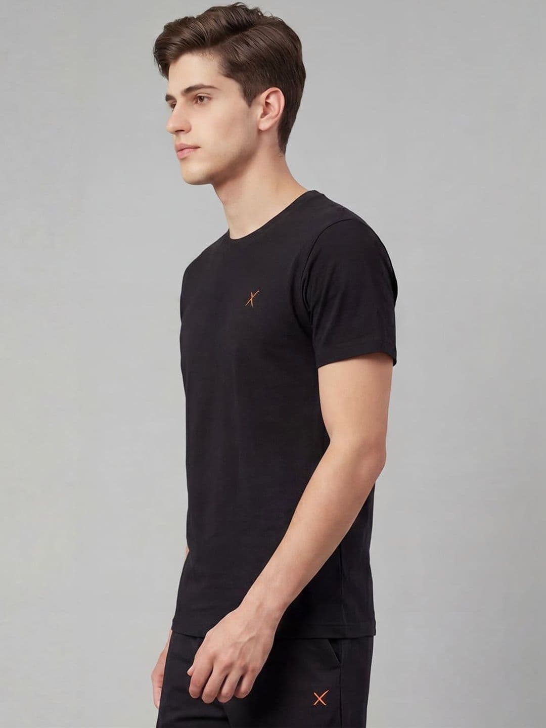 HRX by Hrithik Roshan Brand Logo Printed Round Neck T-shirt thumbnail 3