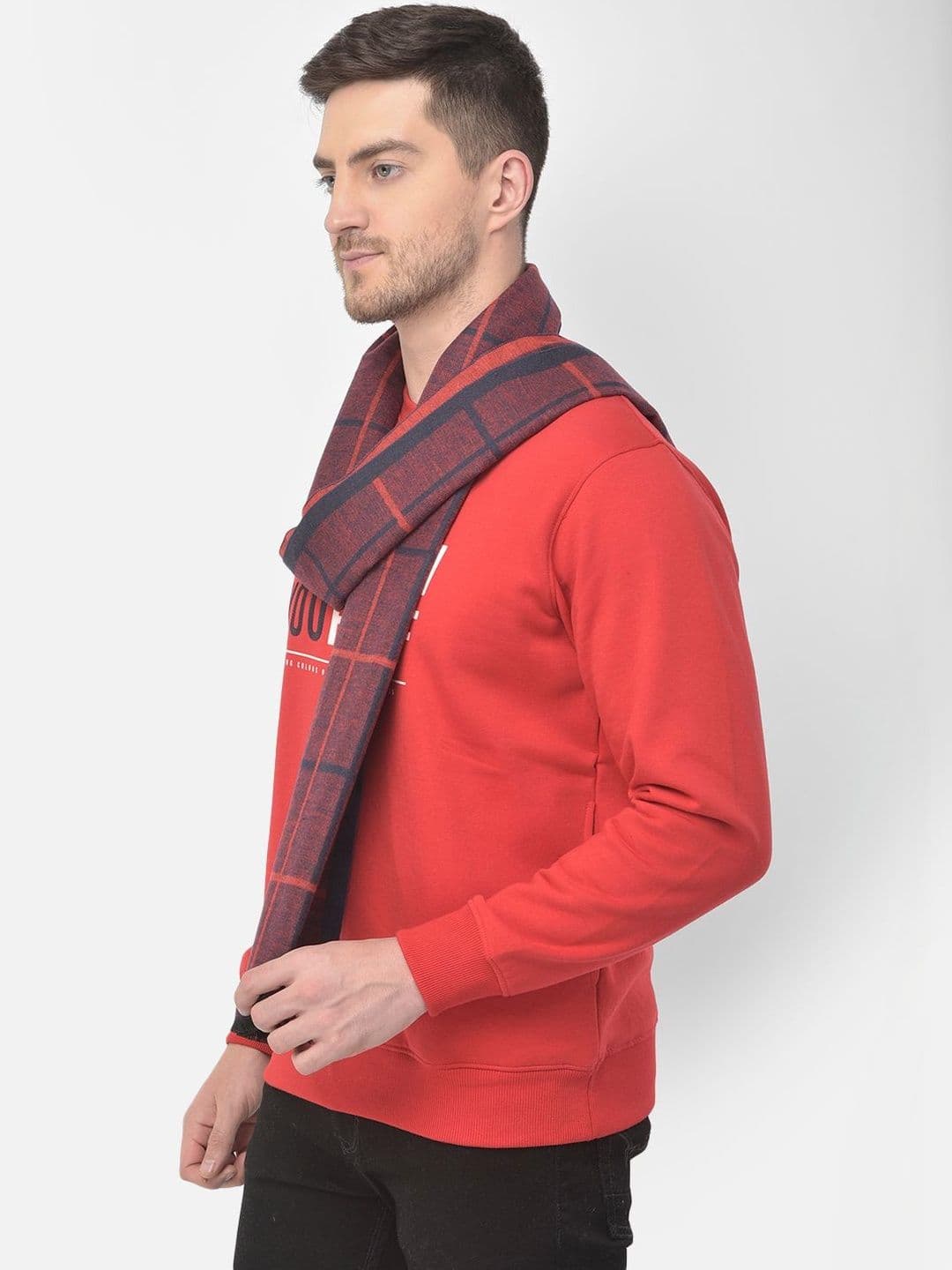 Cazzano Men Checked Scarf thumbnail 2