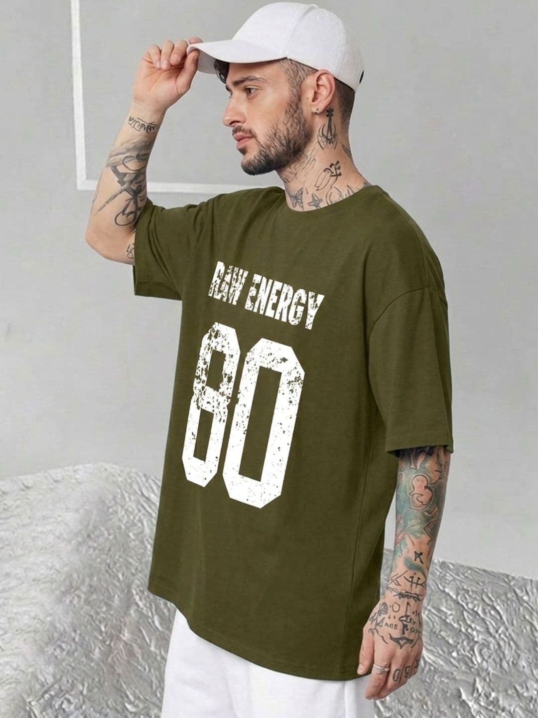 THE BEETEL HOUSE Men Typography Printed Drop-Shoulder Sleeves T-shirt thumbnail 4