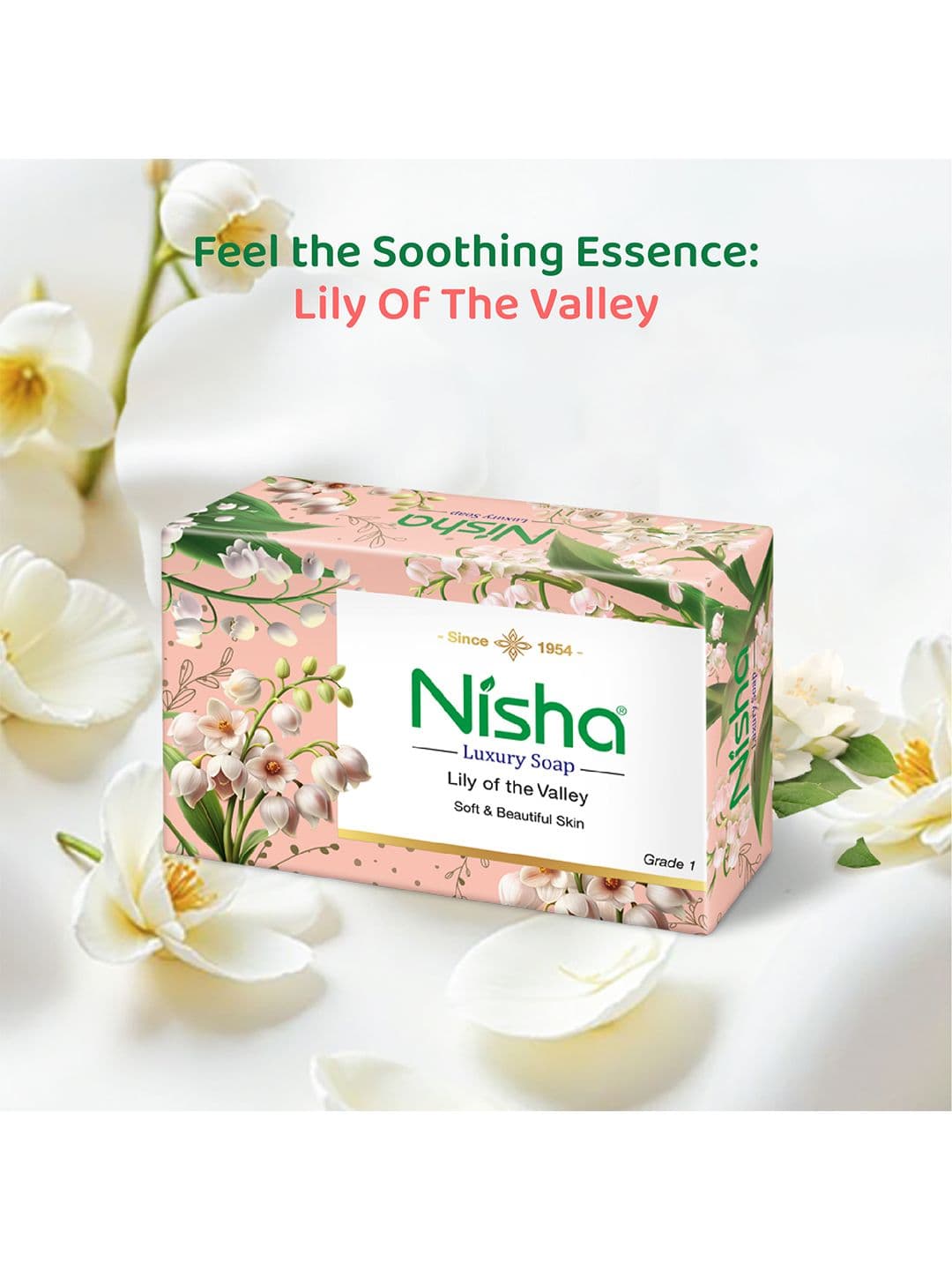 Nisha Set Of 5 Lily Cleansing Bar For Softness - 100 g Each thumbnail 2