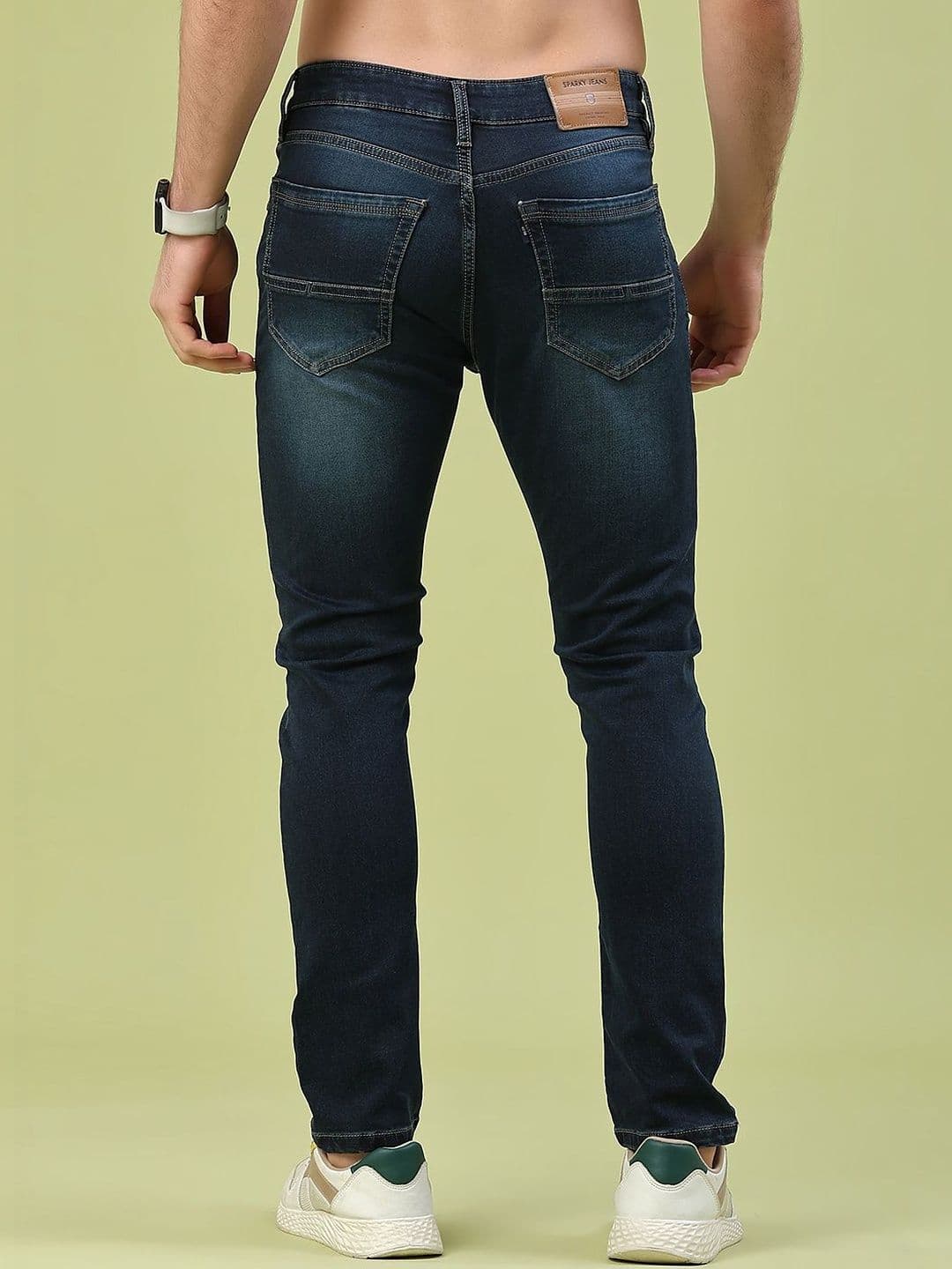 V-Mart Men Skinny Fit Mid-Rise Light Fade Jeans thumbnail 2