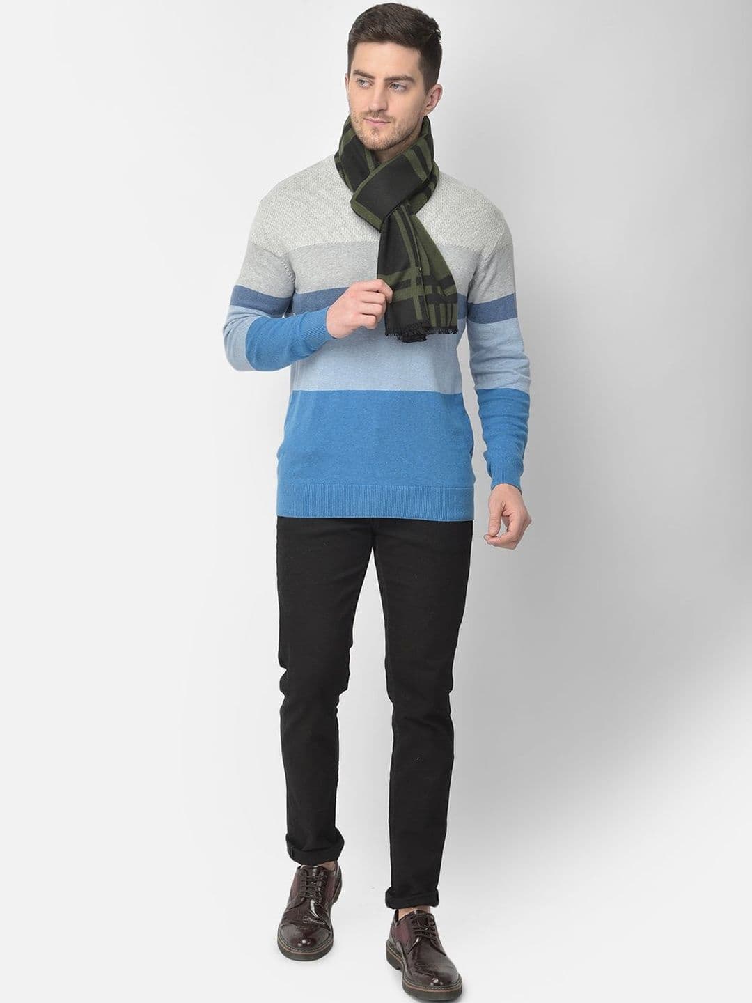 Cazzano Men Checked Scarf thumbnail 2