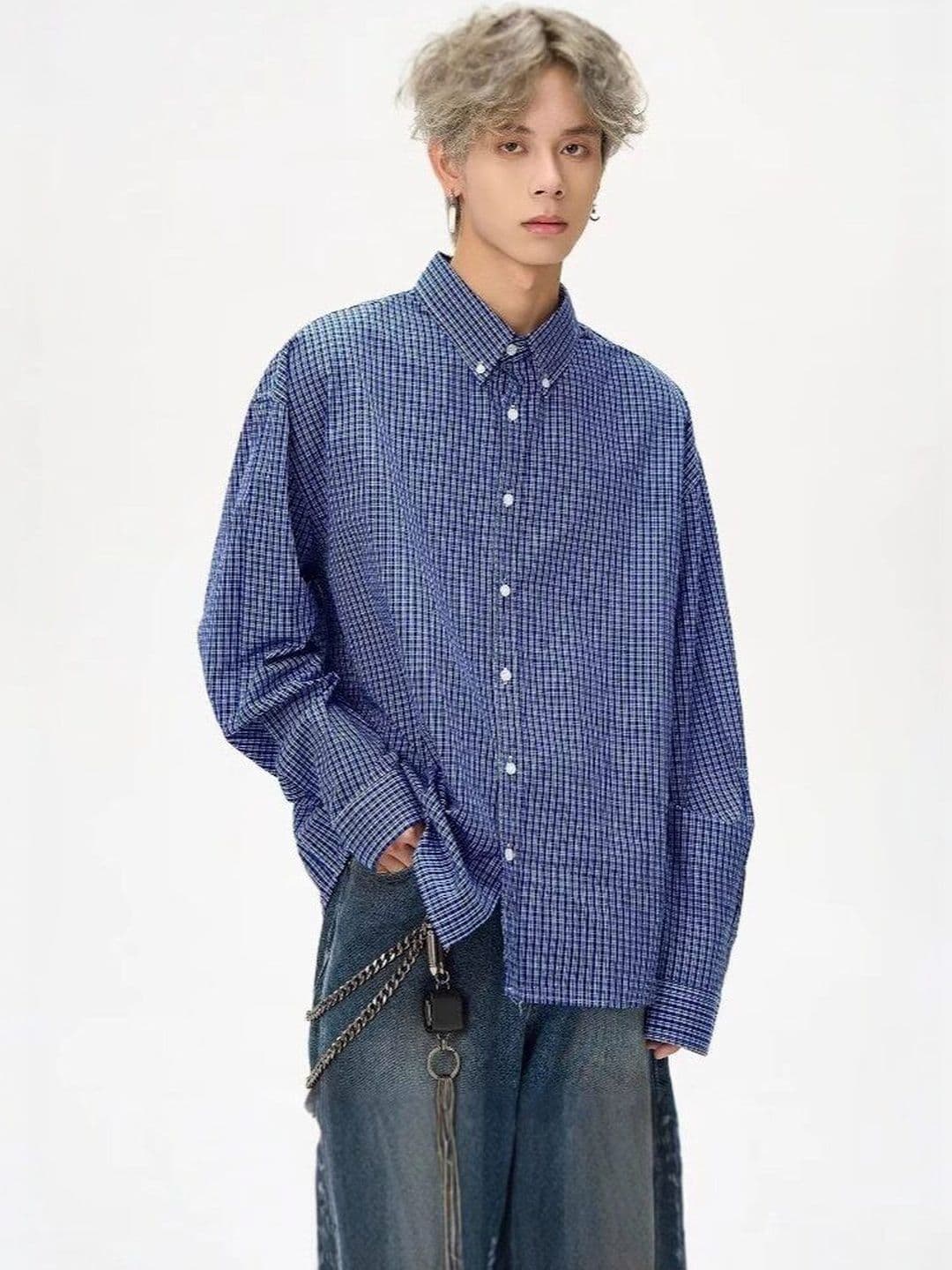 HERE&NOW Men Windowpane Checks Checked Casual Shirt thumbnail 4
