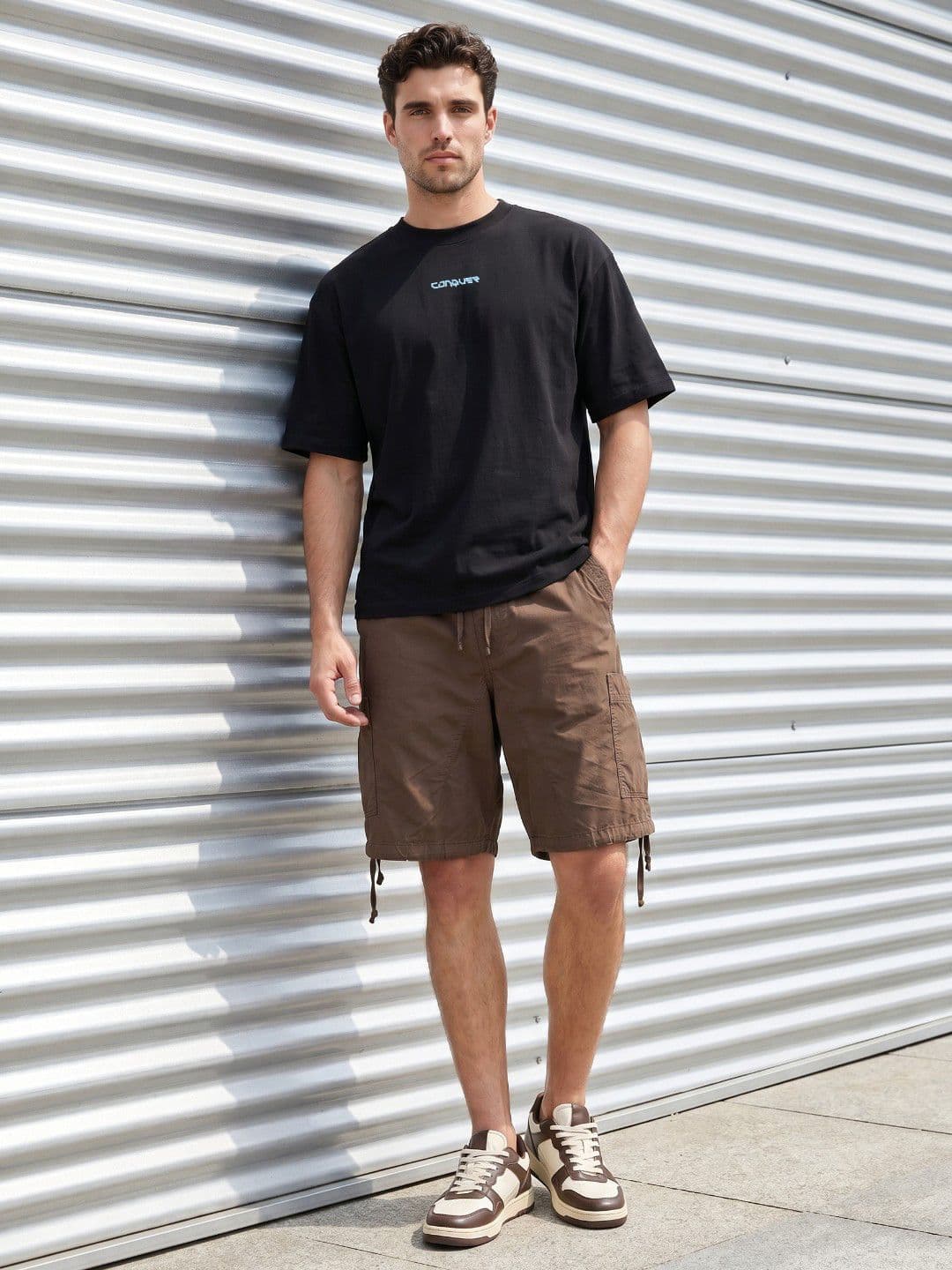 Glitchez Graphic Printed Oversized Fit T-shirt thumbnail 5