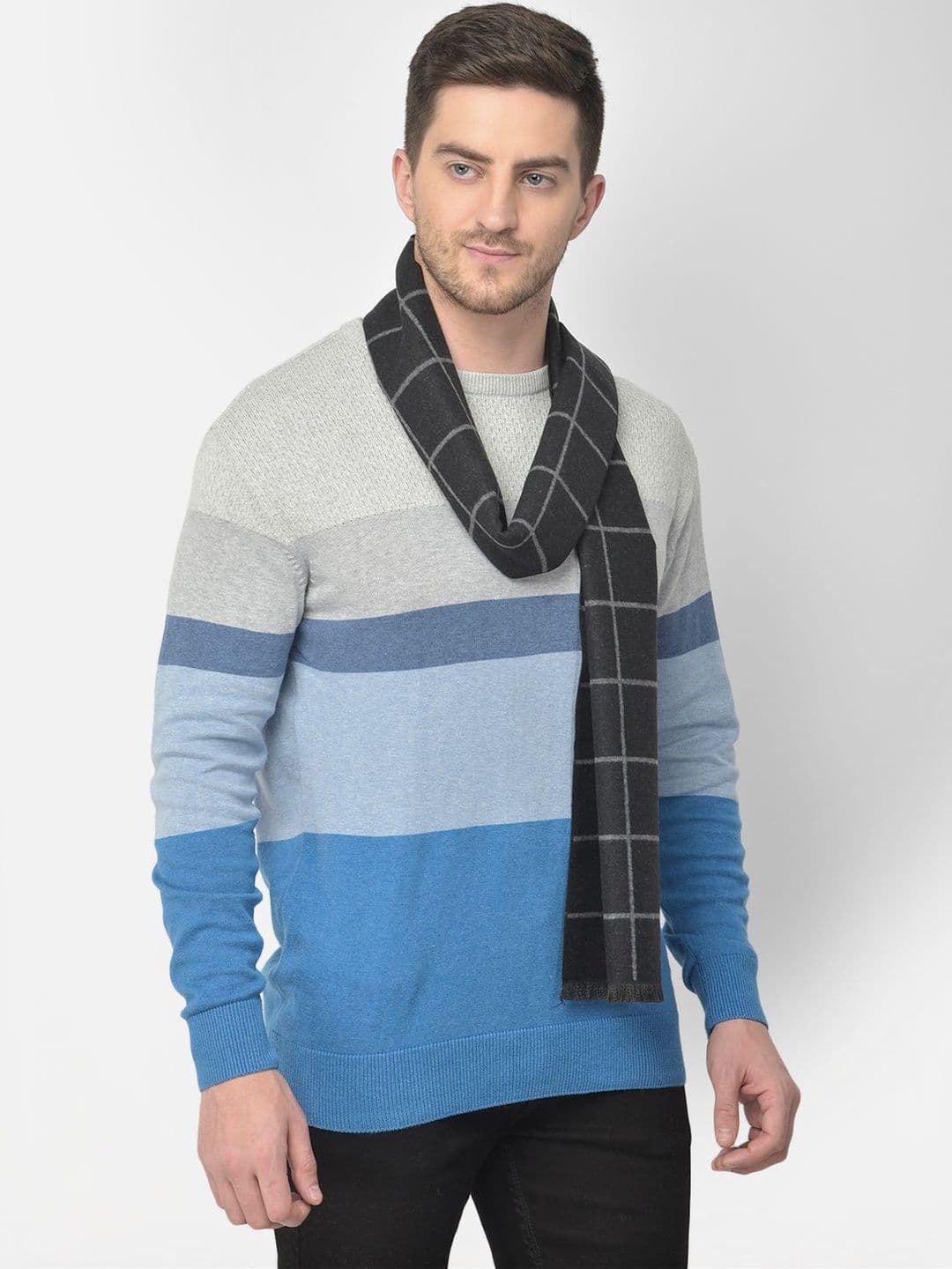 Cazzano Men Checked Scarf thumbnail 3