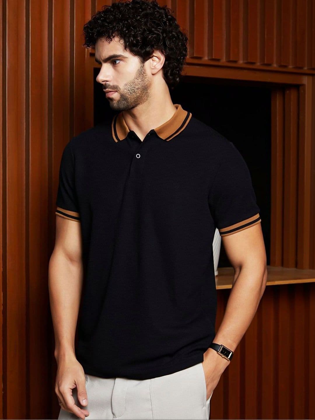 THE BEETEL HOUSE Men Polo Collar T-shirt thumbnail 6