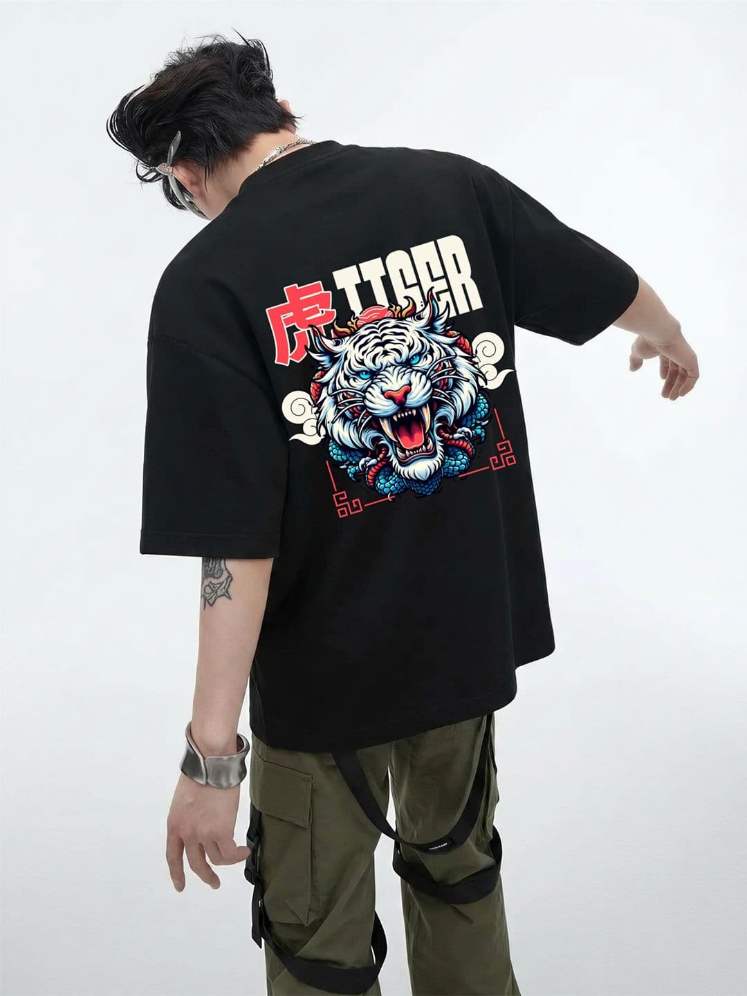 TOXA Men Printed Drop-Shoulder Sleeves T-shirt - view 1
