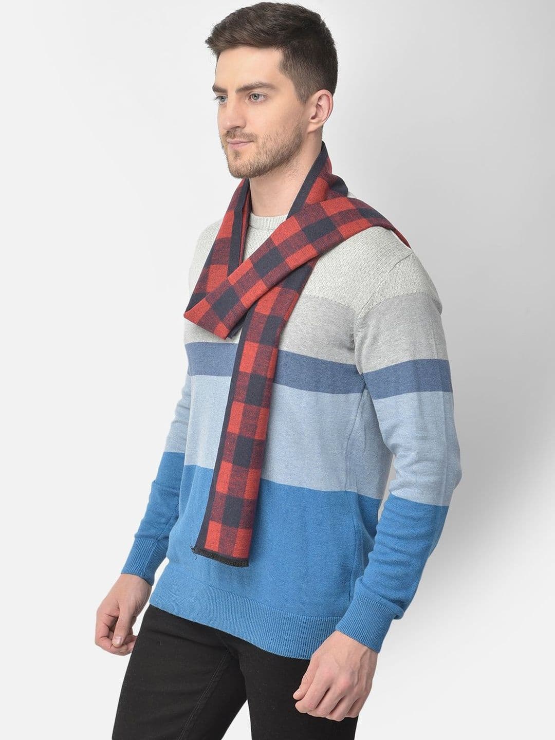 Cazzano Men Checked Scarf thumbnail 5