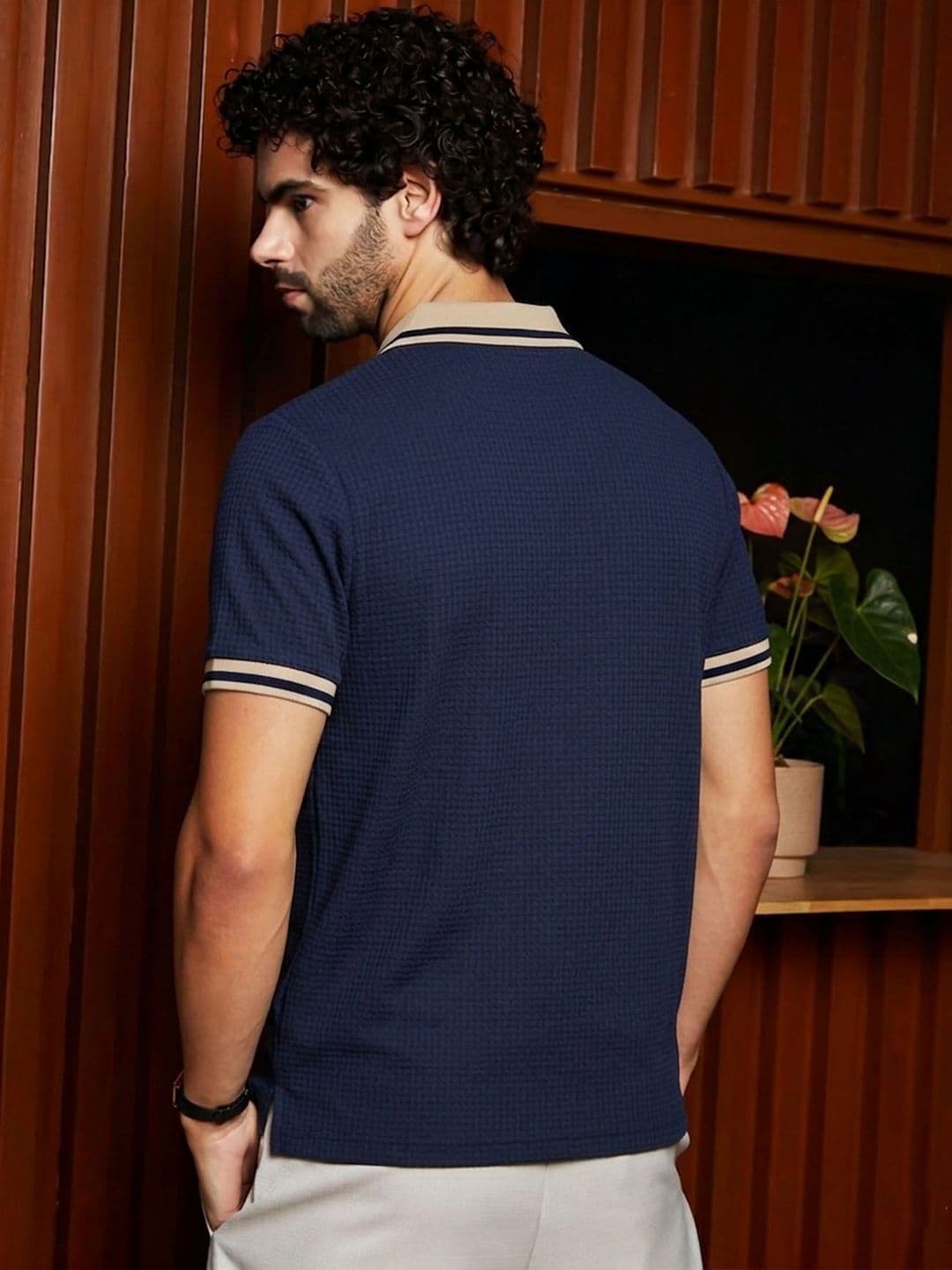 THE BEETEL HOUSE Men Polo Collar T-shirt thumbnail 2