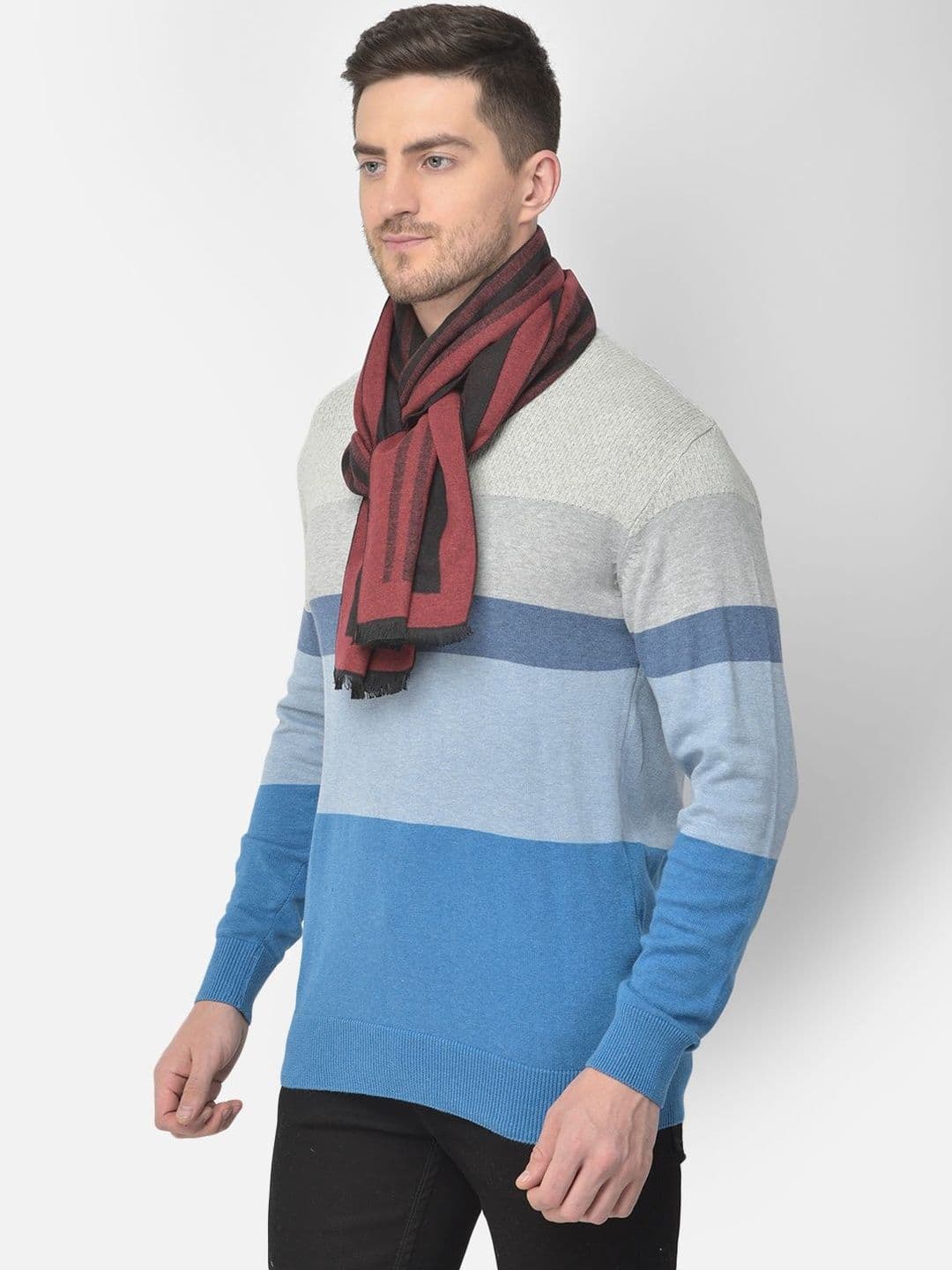 Cazzano Men Striped Scarf thumbnail 3