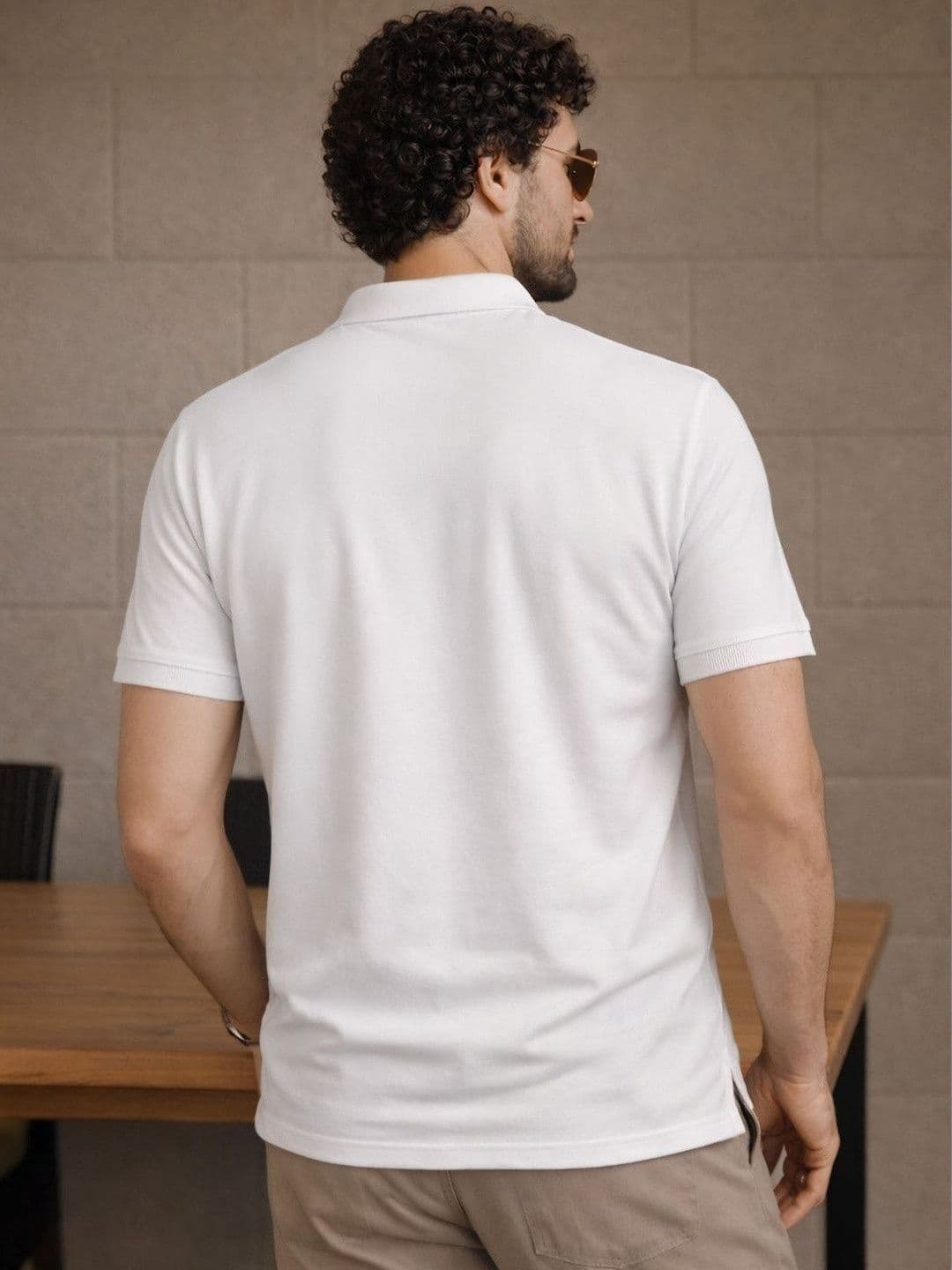 SAIKSA FASHION Men Polo Collar Pockets T-shirt thumbnail 2