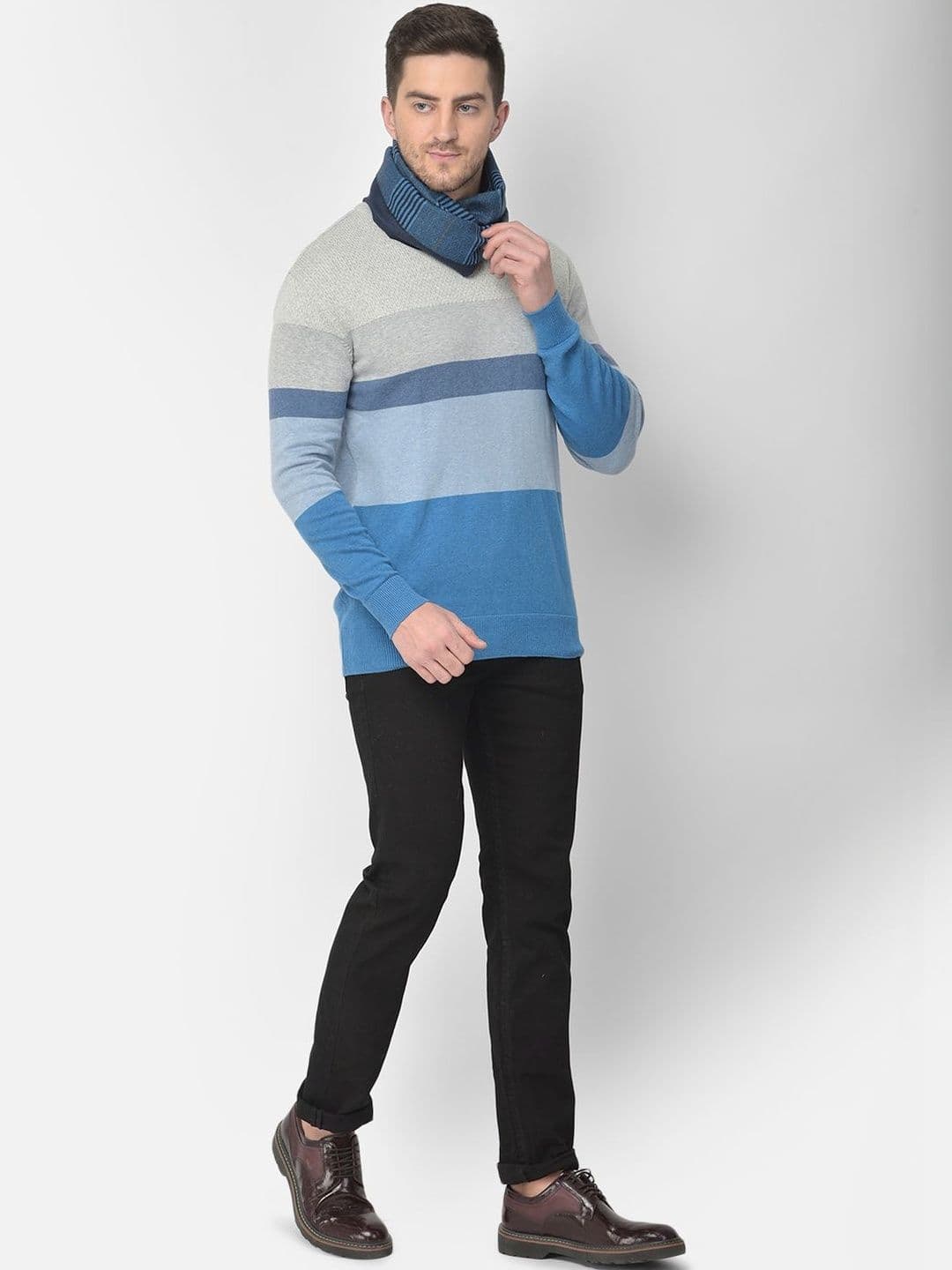 Cazzano Men Striped Scarf thumbnail 2