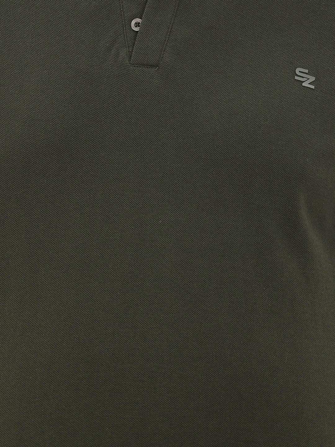 Sztori Plus Size Henley Neck Pure Cotton T-shirt thumbnail 4