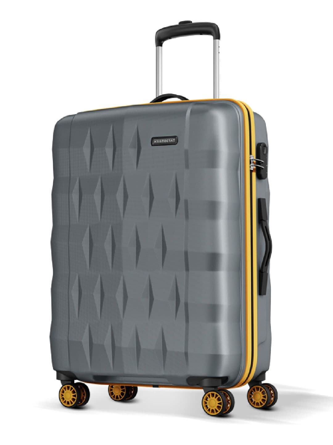 Aristocrat Comet Grey Large Hard Luggage 76cm Check-in Trolley Bag with Smooth 8-Wheel - view 1