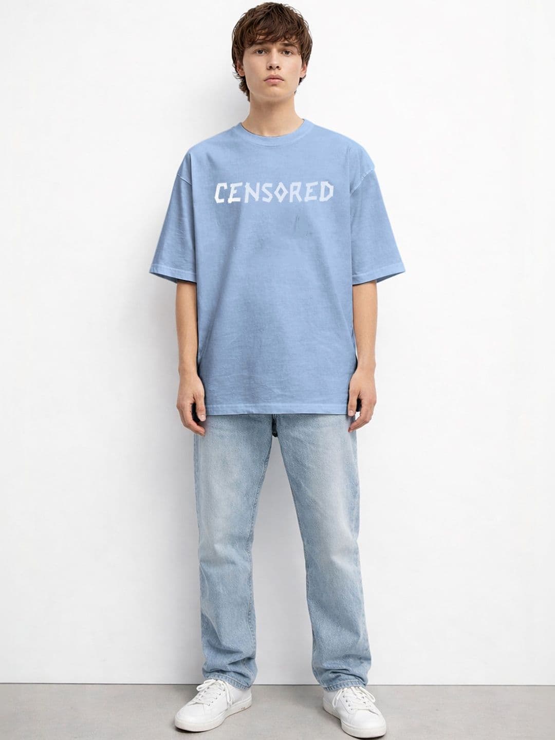 The Roadster Lifestyle Co. Printed Organic Cotton Round Neck Oversized Tshirt thumbnail 2