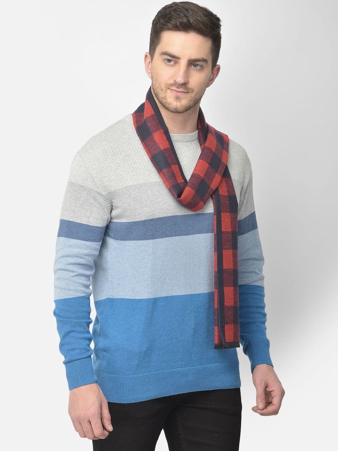 Cazzano Men Checked Scarf thumbnail 6