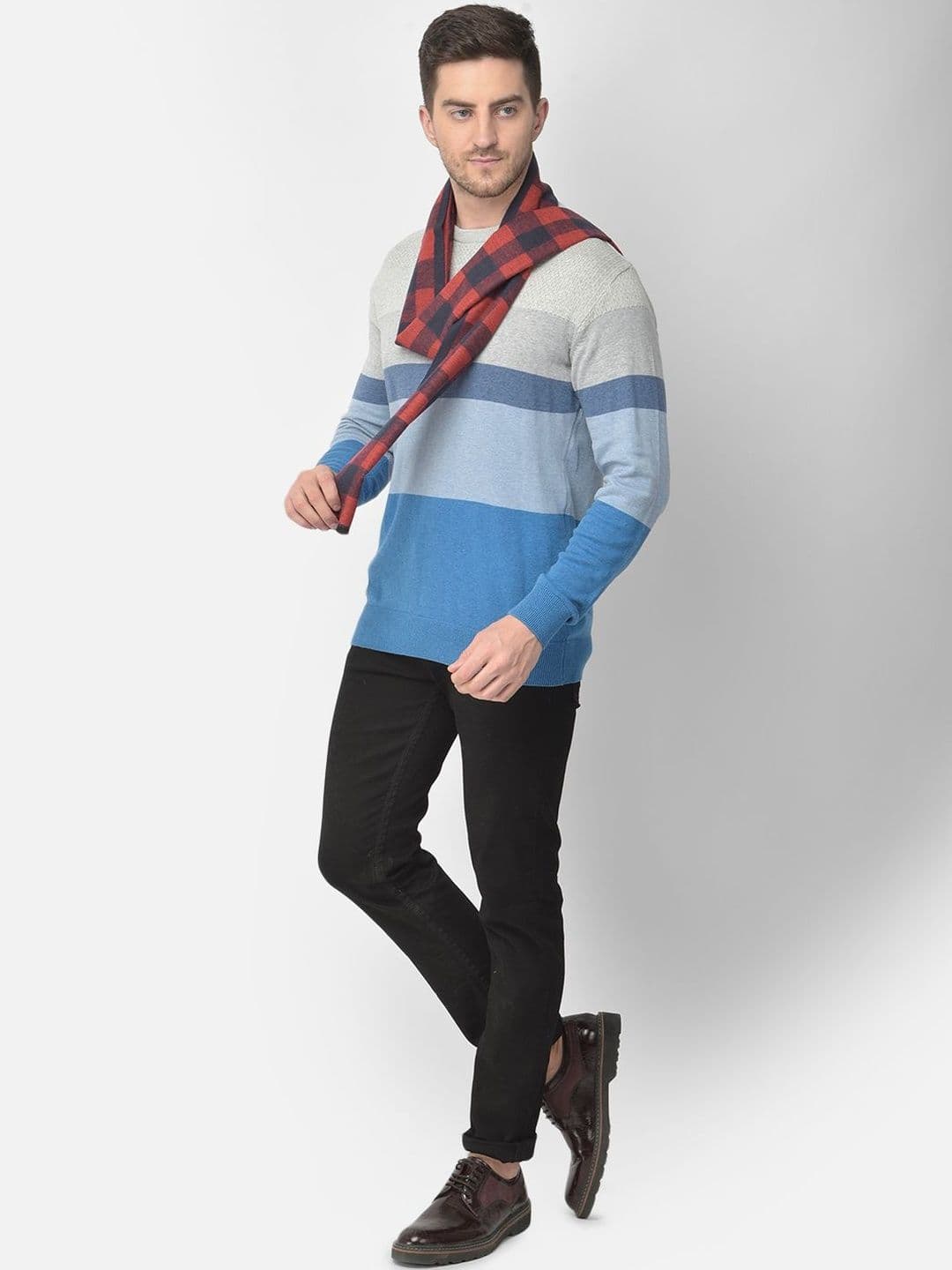 Cazzano Men Checked Scarf thumbnail 2