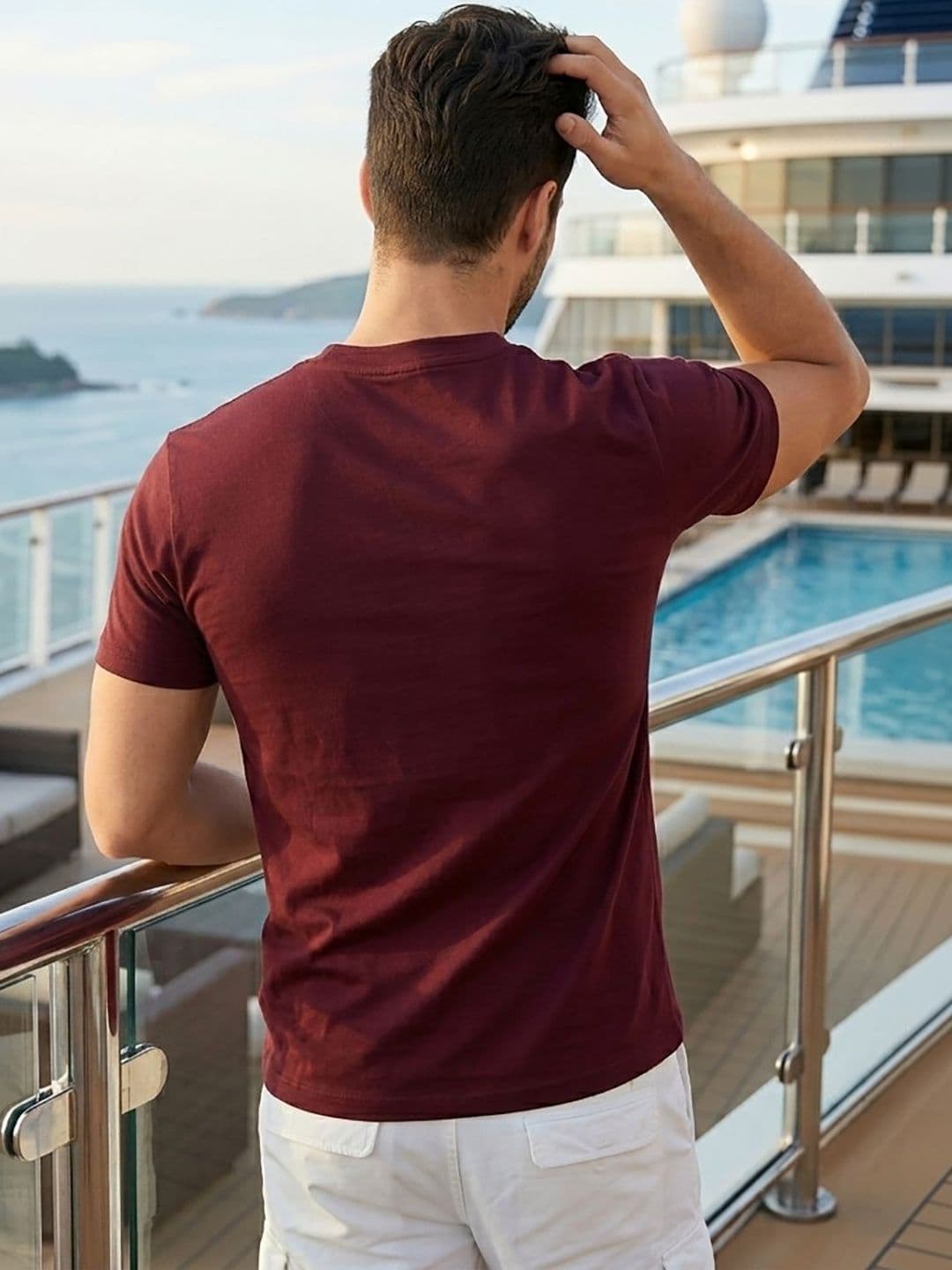 UNIBERRY JEANS Men Henley Neck T-shirt thumbnail 2