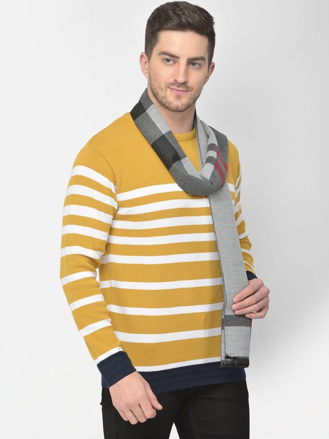 Cazzano Men Checked Scarf thumbnail 2