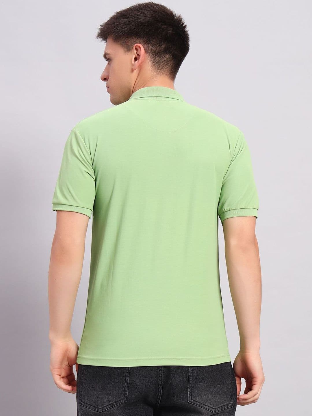 Resilience Lime Green Polo Collar Regular Fit T-shirt thumbnail 5