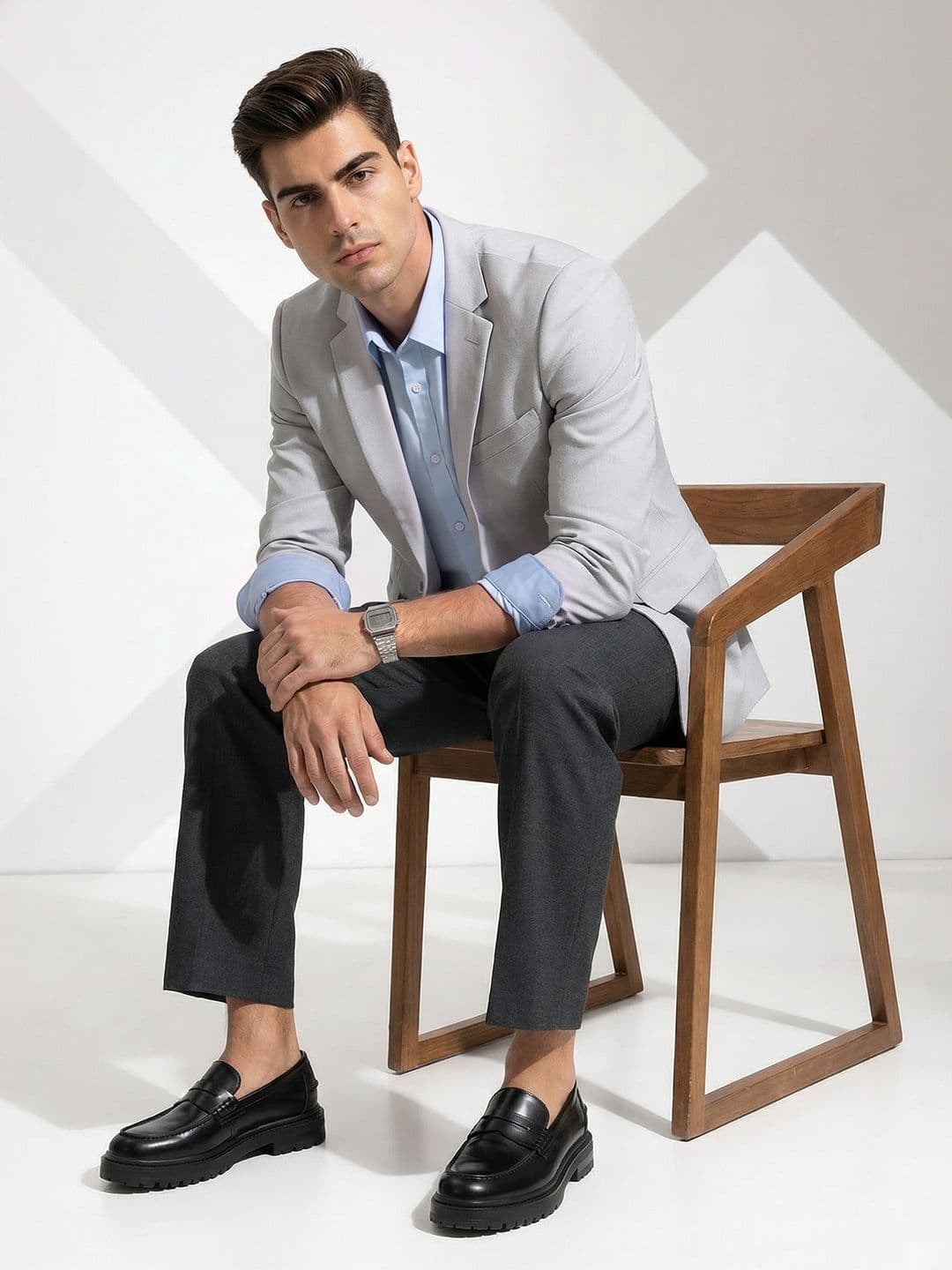 INVICTUS Single Breasted Notched Lapel Formal Blazer thumbnail 3