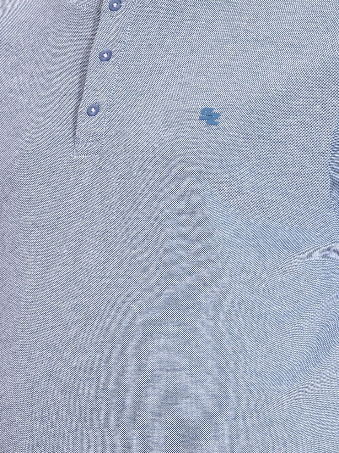 Sztori Plus Size Henley Neck Pure Cotton T-shirt thumbnail 7