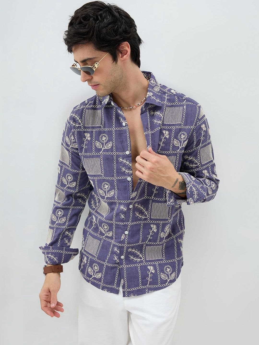 VASTRADO Men Classic Slim Fit Printed Casual Shirt thumbnail 2