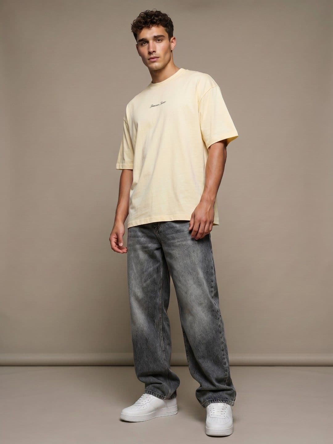 glitchez Freedom Theory Typography Oversized Fit T-shirt thumbnail 5