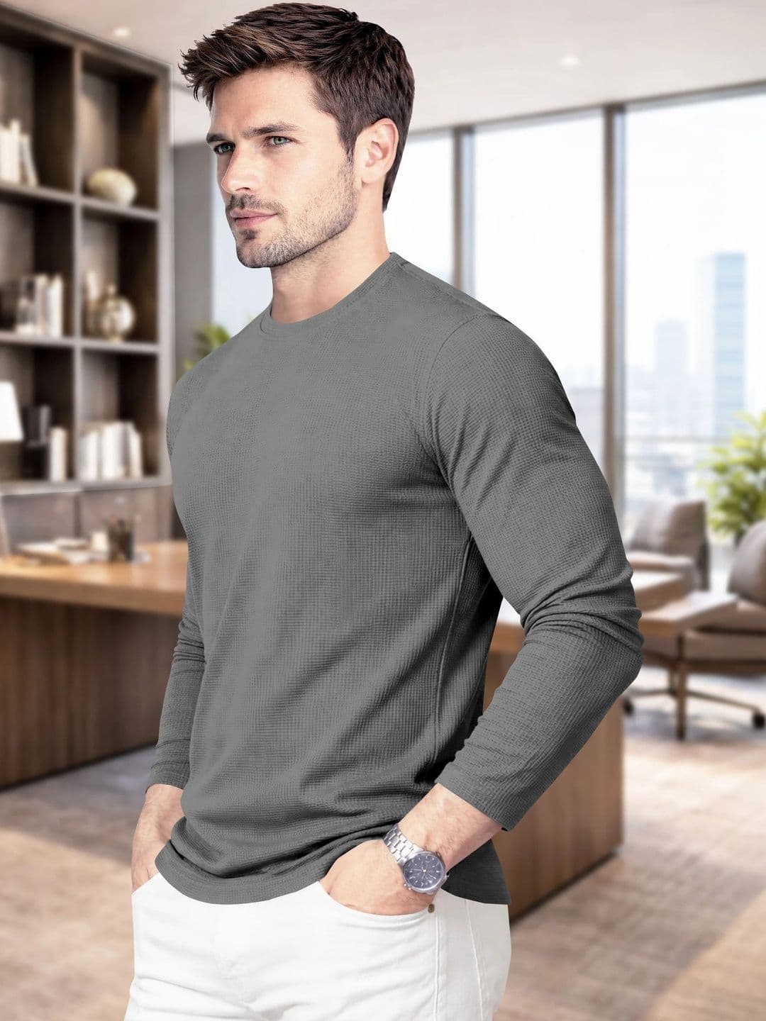 HAPPY KHAJANA Men T-shirt thumbnail 3
