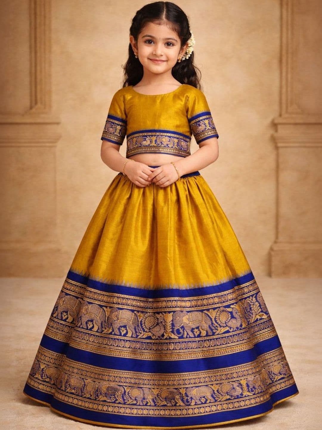 Xepon Girls Embellished Ready to Wear Lehenga & - view 1