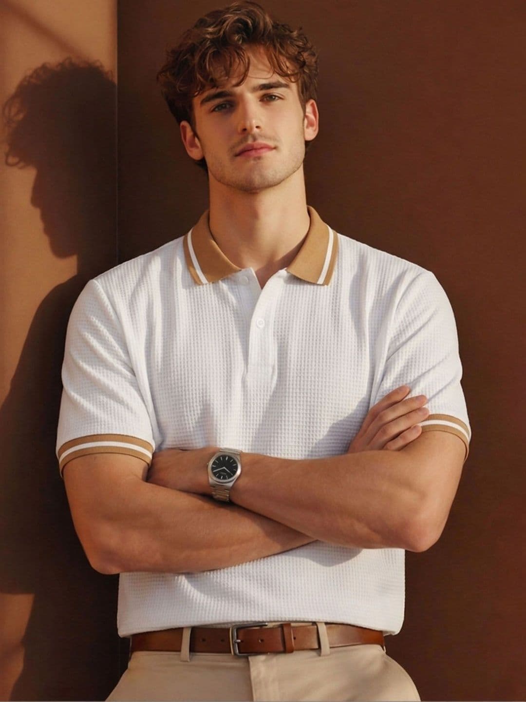 ENITOR Men Polo Collar T-shirt - view 1
