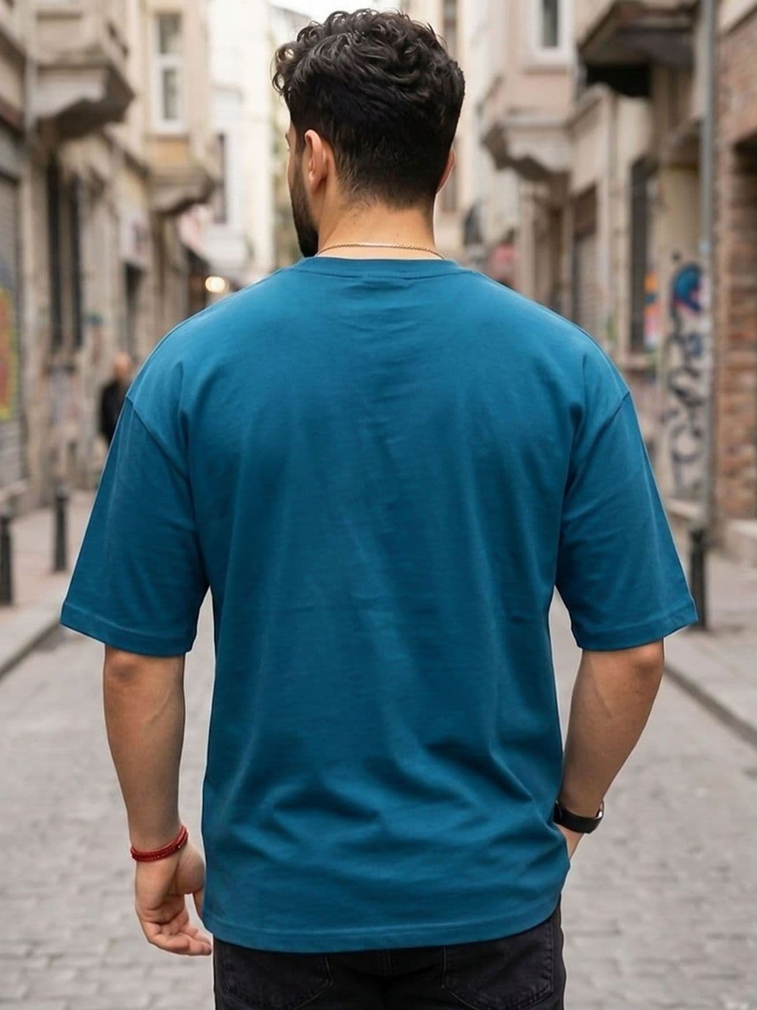 THE BEETEL HOUSE Men Typography Printed Drop-Shoulder Sleeves T-shirt thumbnail 2