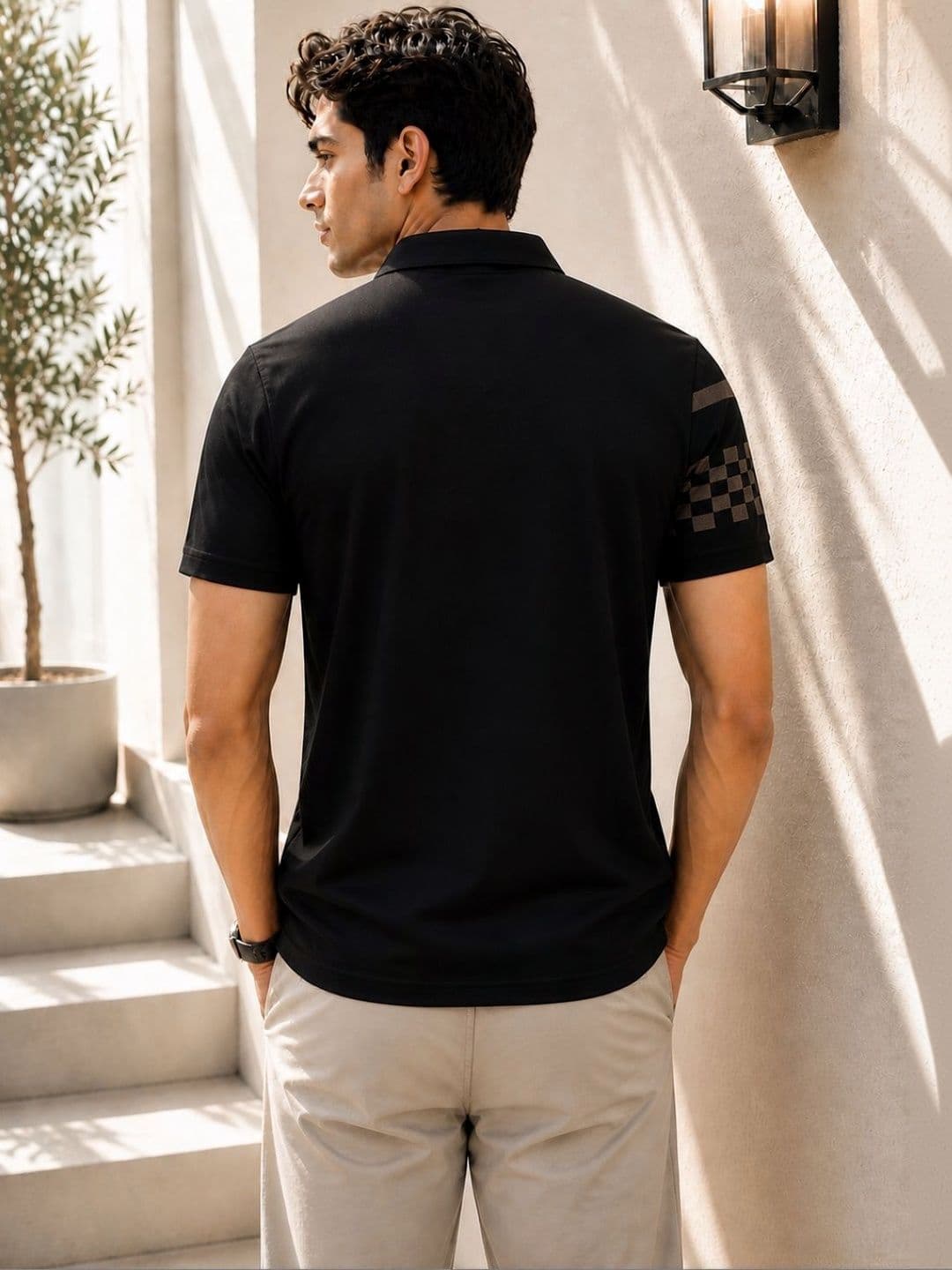 TAZO Men Printed Polo Collar Pockets T-shirt thumbnail 3