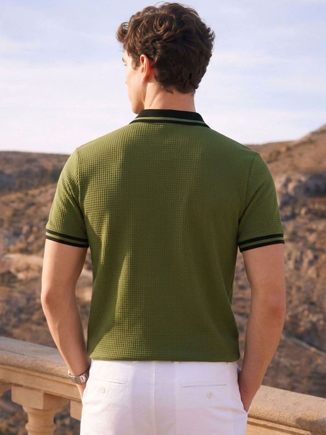 THE BEETEL HOUSE Men Polo Collar T-shirt thumbnail 4