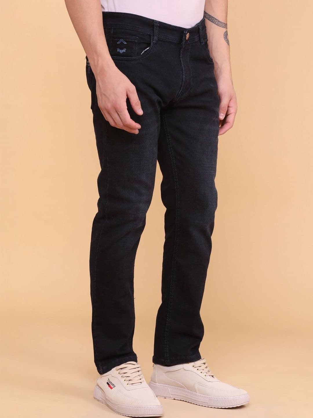 V-Mart Men Slim Fit Mid-Rise Light Fade Jeans thumbnail 4