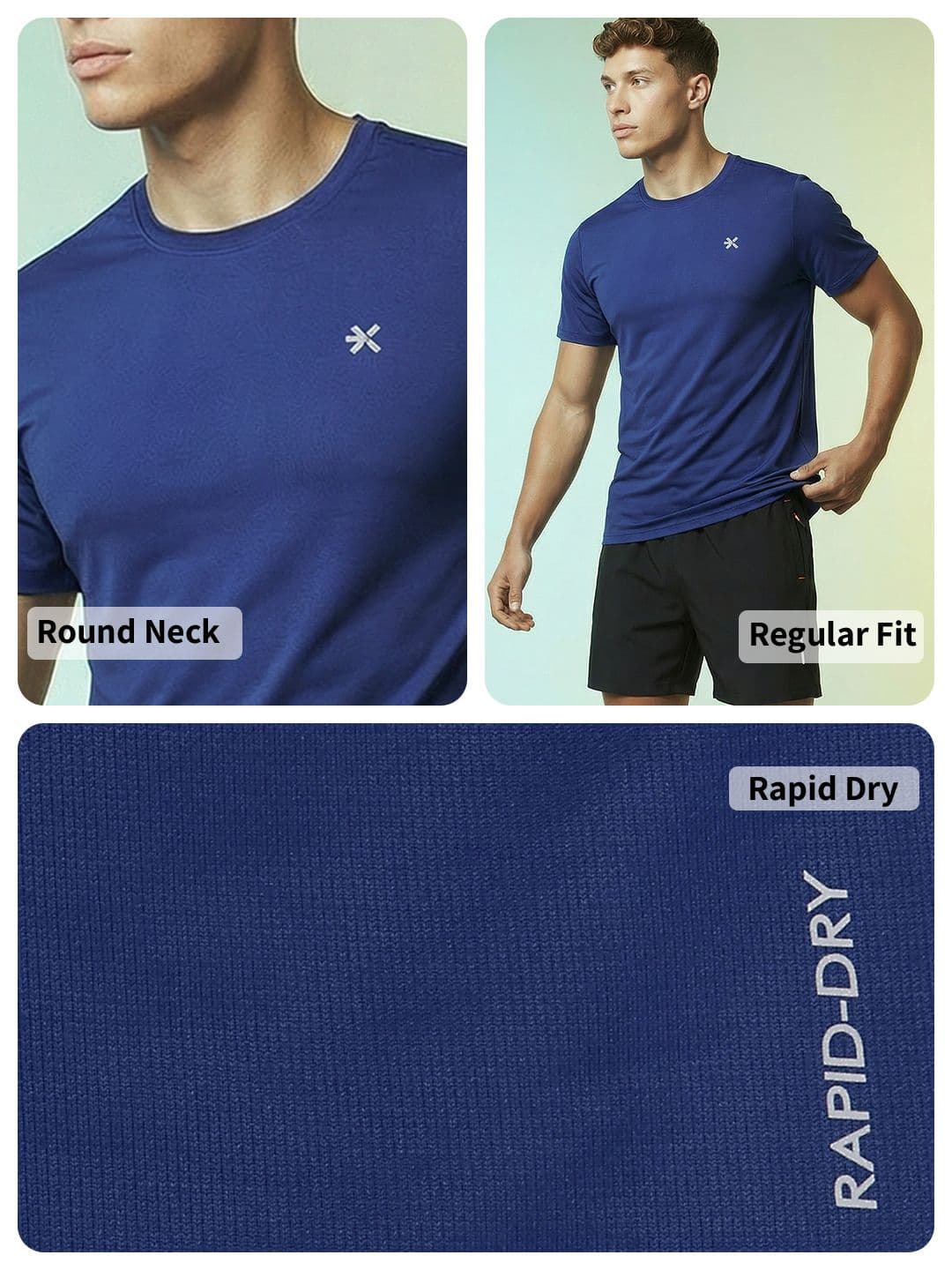 HRX by Hrithik Roshan Rapid-Dry Training T-shirt thumbnail 4