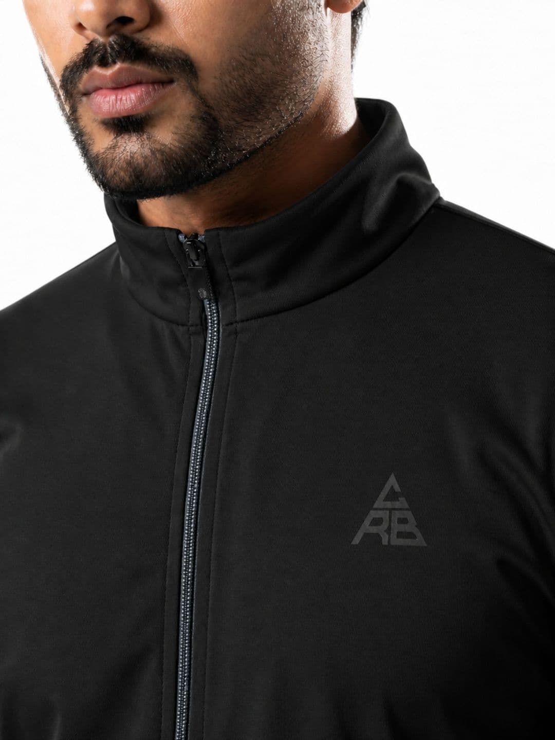 CARABA Men Brand Logo Lightweight Training or Gym Sporty Jacket thumbnail 2