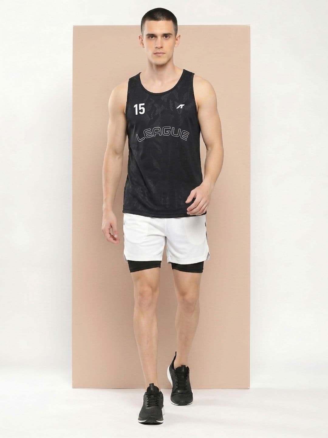 Alcis AIcis DryTech Printed Sleeveless T-shirt thumbnail 3