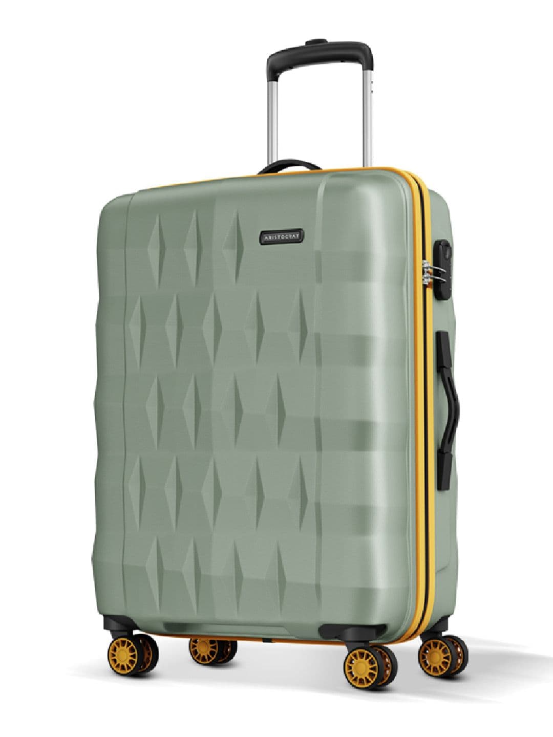 Aristocrat Comet Green Medium Hard Luggage 66cm Check-in Trolley Bag with Smooth 8-Wheel - view 1