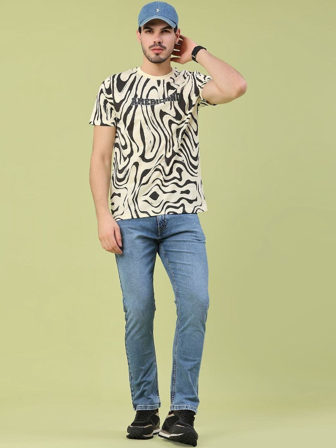 V-Mart Men Mid-Rise Light Fade Cotton Skinny Fit Jeans thumbnail 4