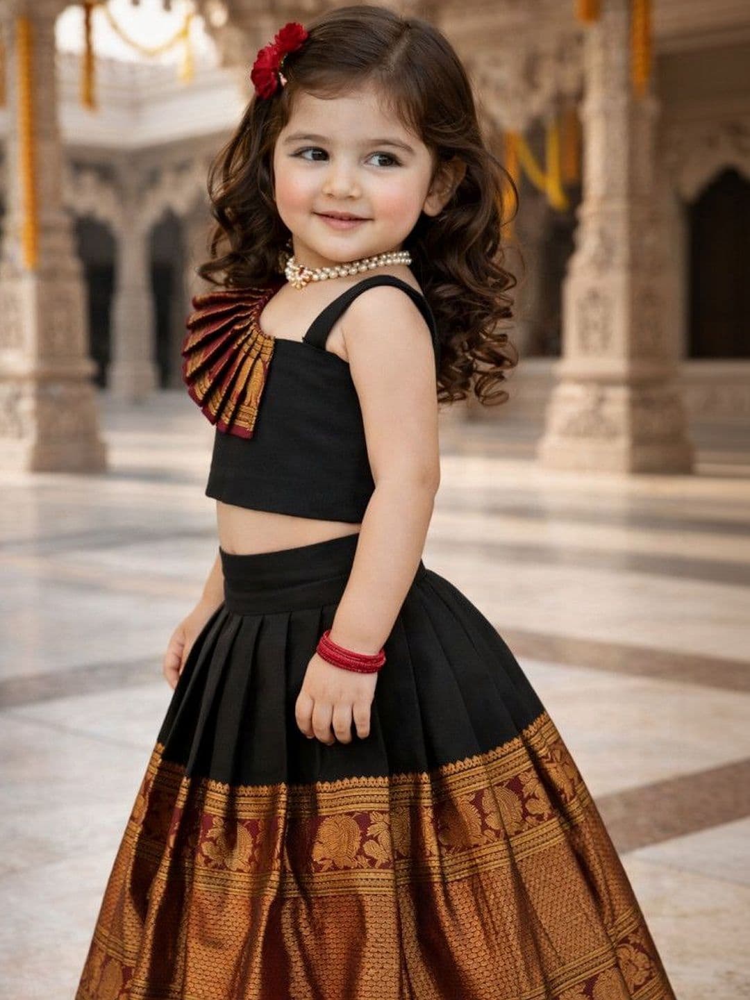 Xepon Girls Ready to Wear Lehenga & thumbnail 2